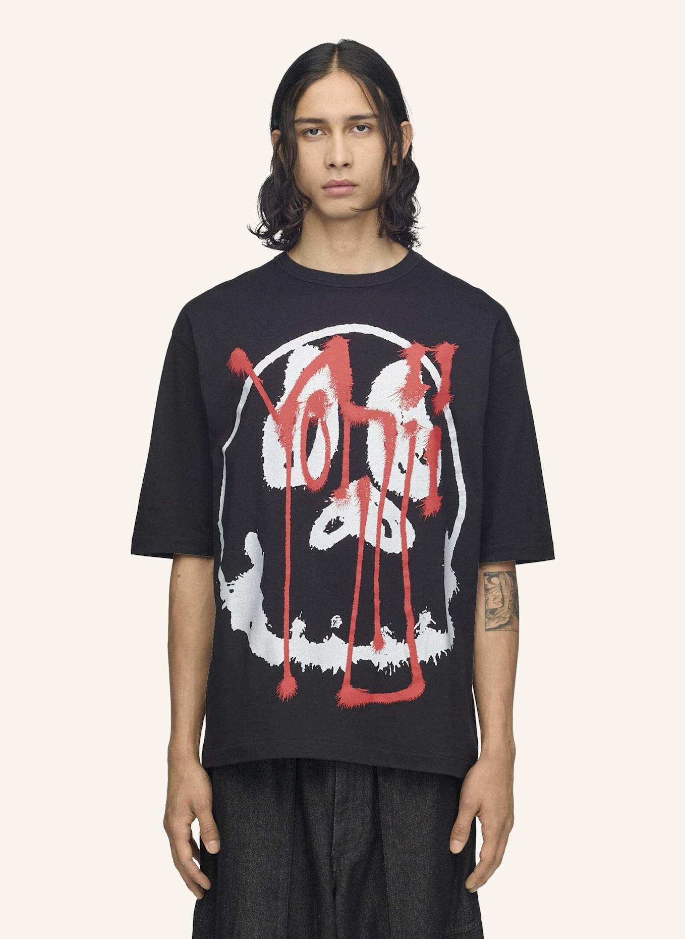 Y-3 Y-3 CHITO GRAFIK T-SHIRT: SCHWARZ