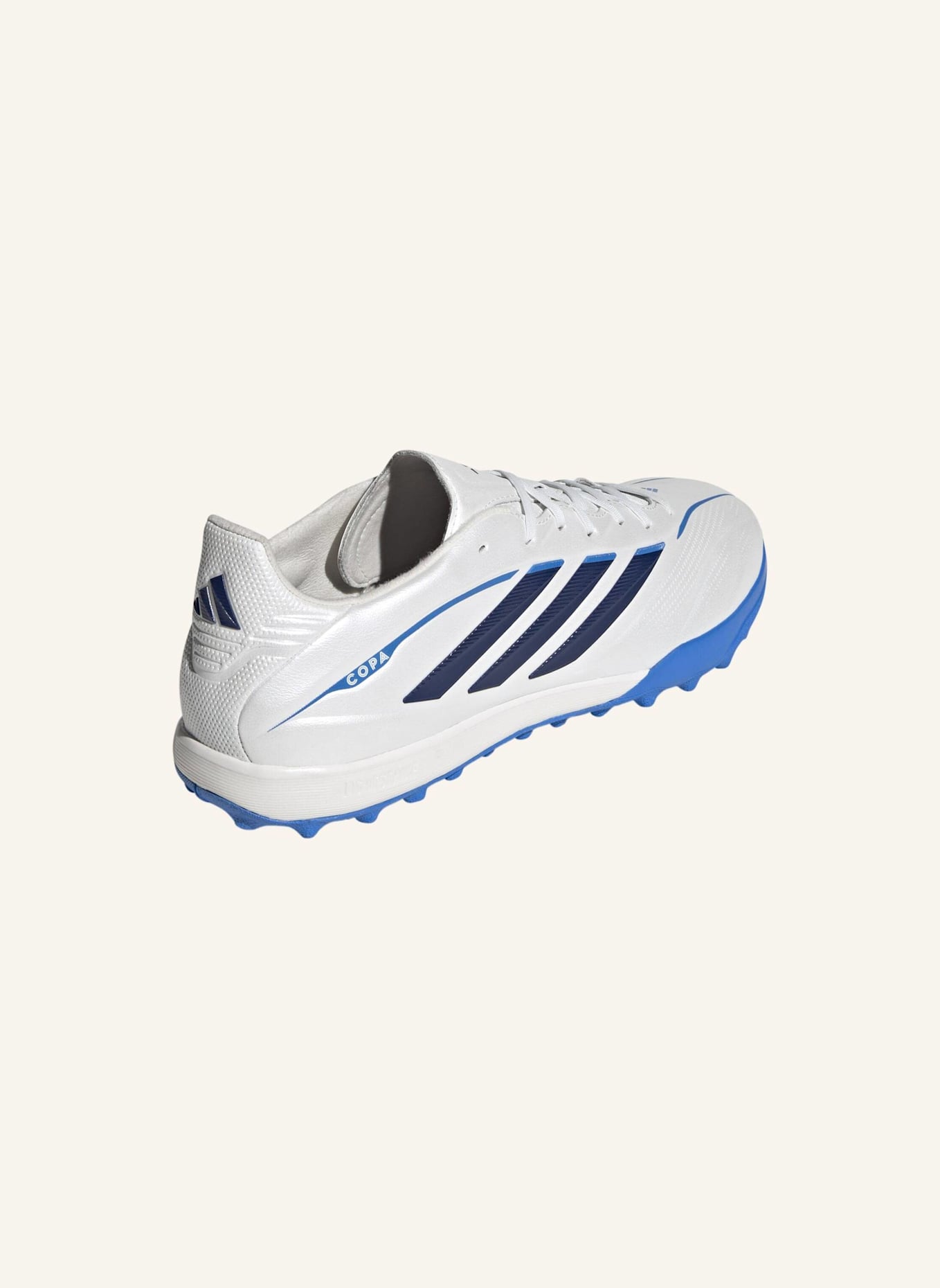 adidas COPA PURE IV PRO TURF FOOTBALL SHOES: WEISS/ BLAU
