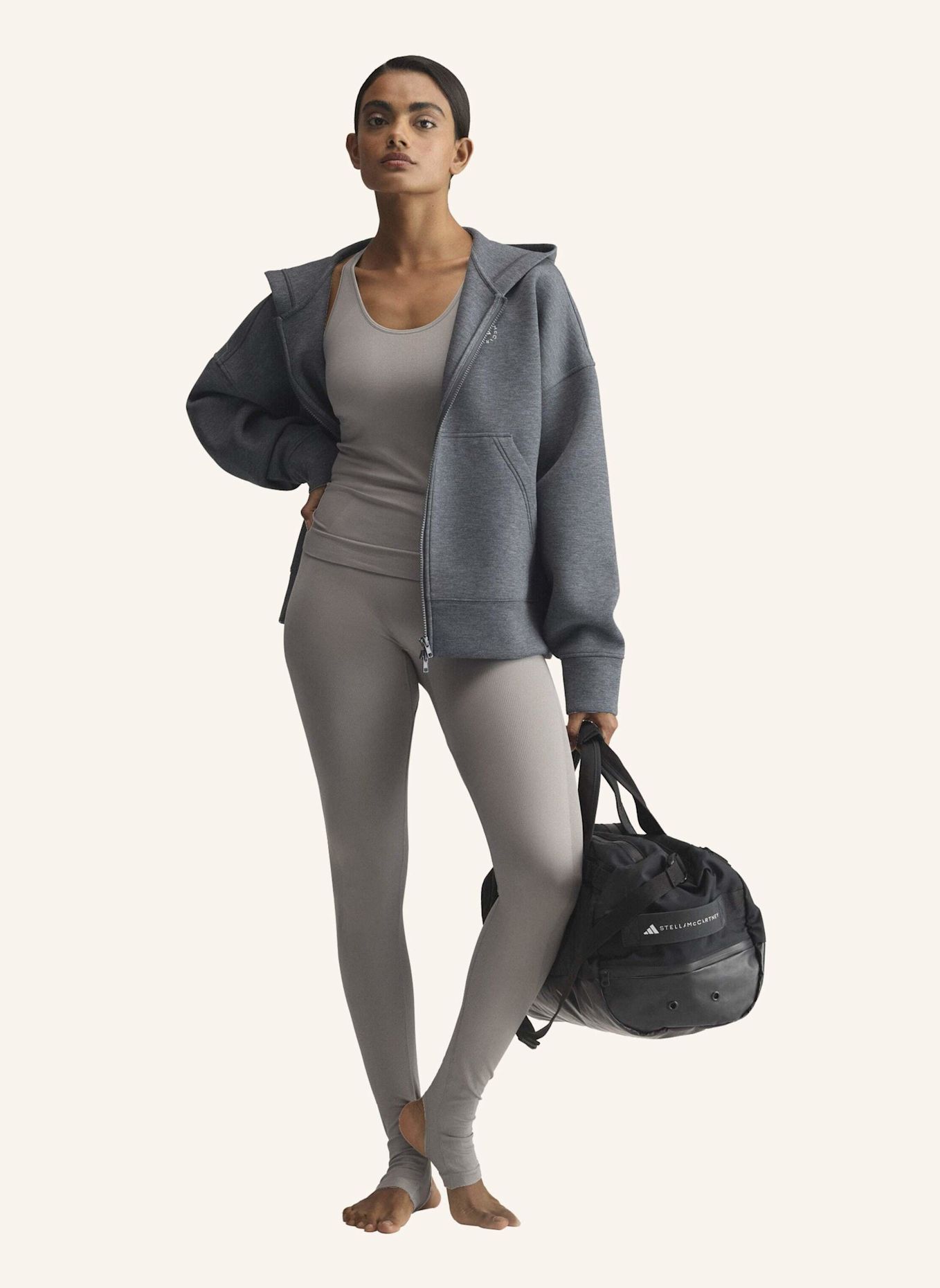 adidas by Stella McCartney Funktionstop ADIDAS BY STELLA MCCARTNEY: GRAU