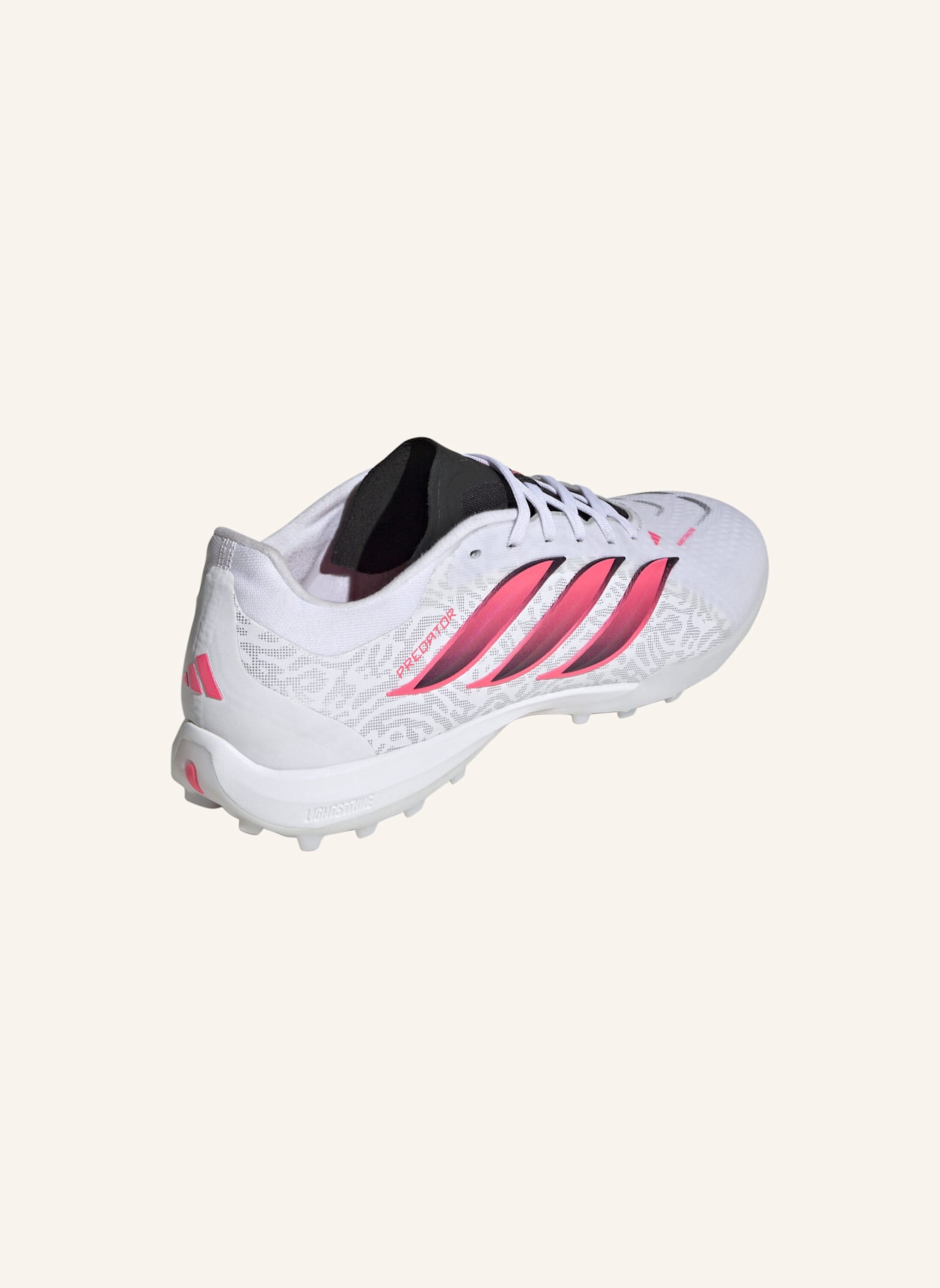 adidas PREDATOR PRO FUSSBALLSCHUH, TURF: WEISS/ NEONORANGE/ SCHWARZ