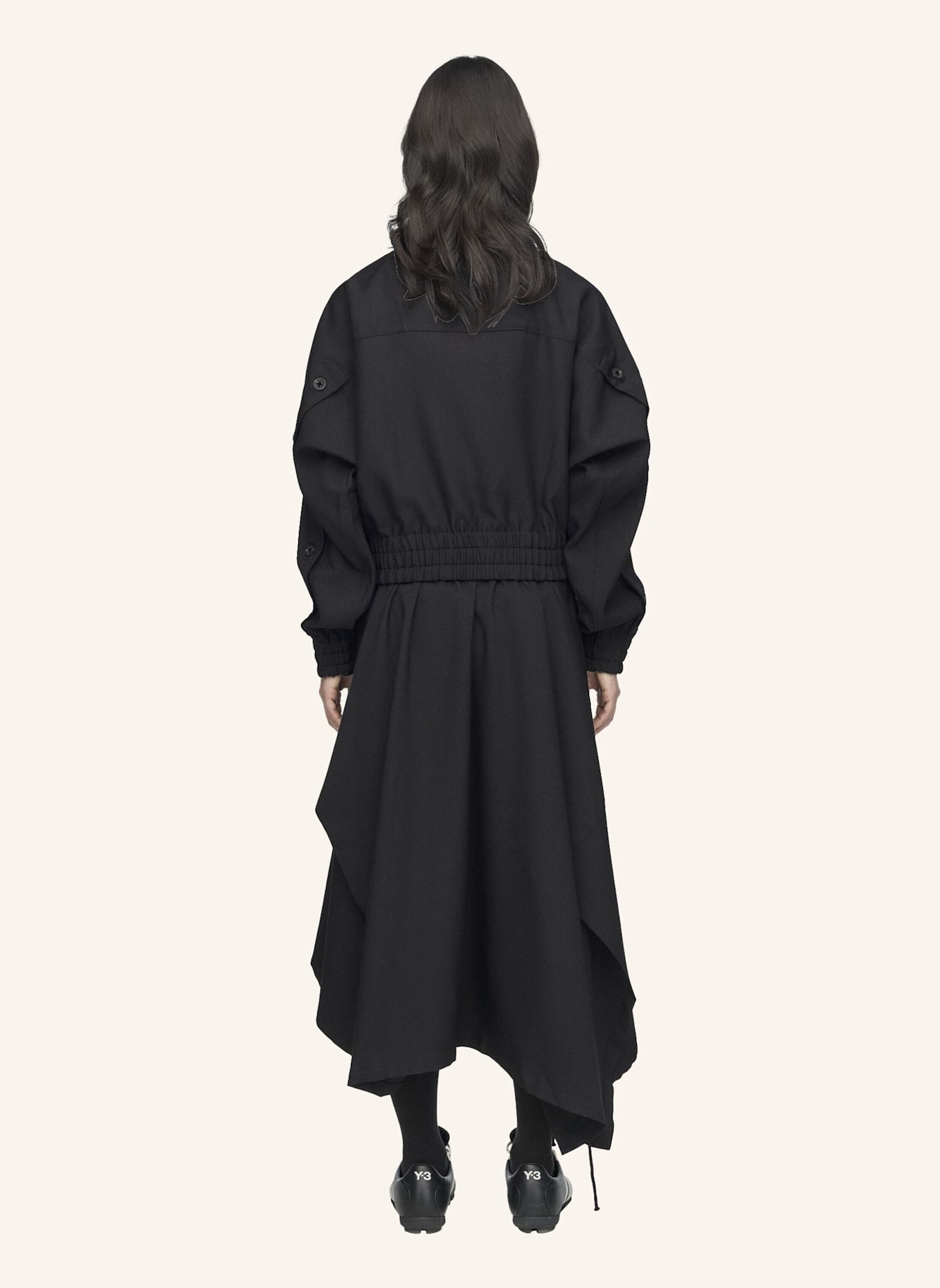 Y-3 Y-3 SPORT UNIFORM ROCK, INDIVIDUELLE LÄNGE: SCHWARZ