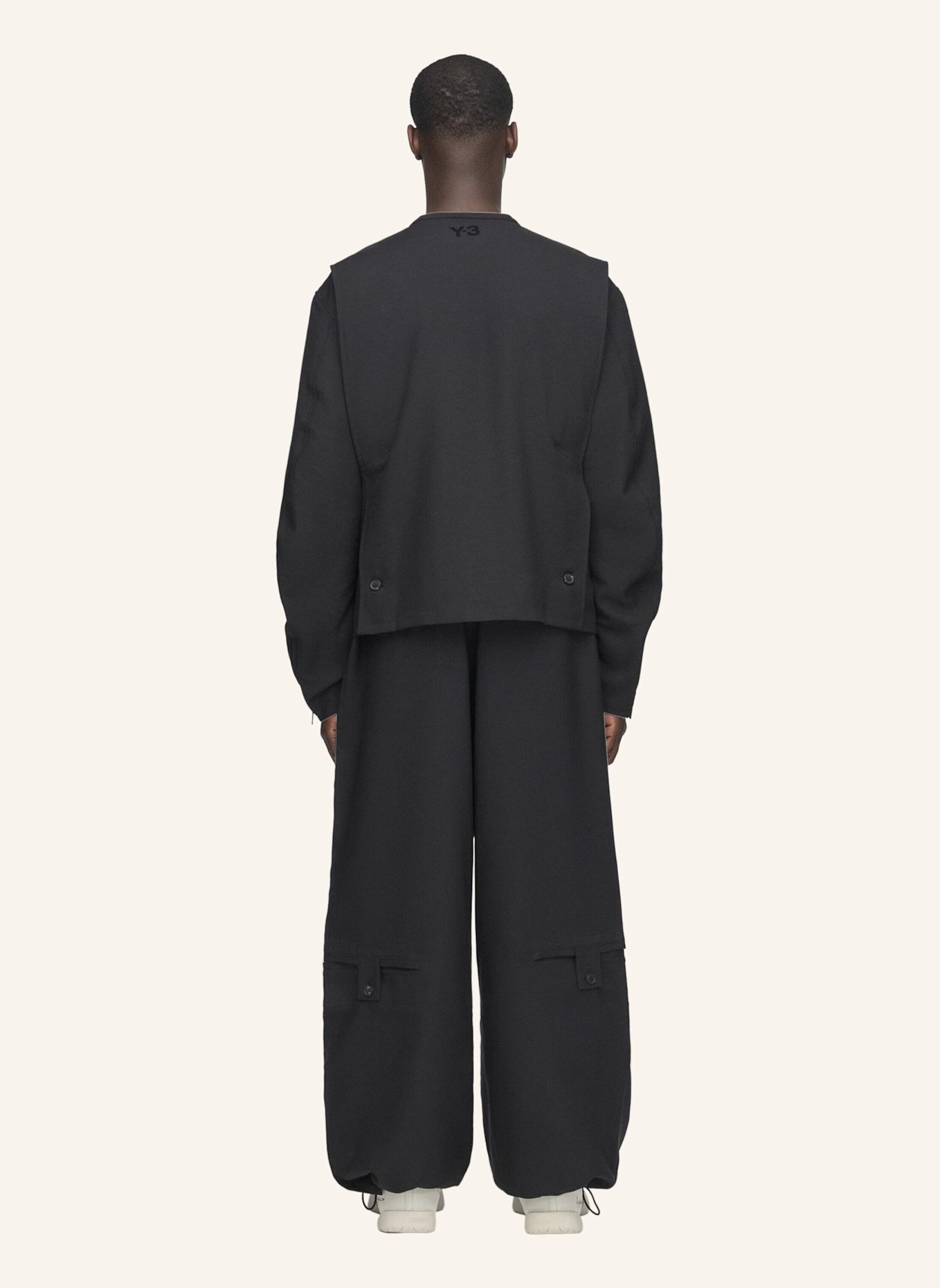 Y-3 Y-3 SPORT UNIFORM ADAPTIVE BLOUSON, KRAGENLOS: SCHWARZ