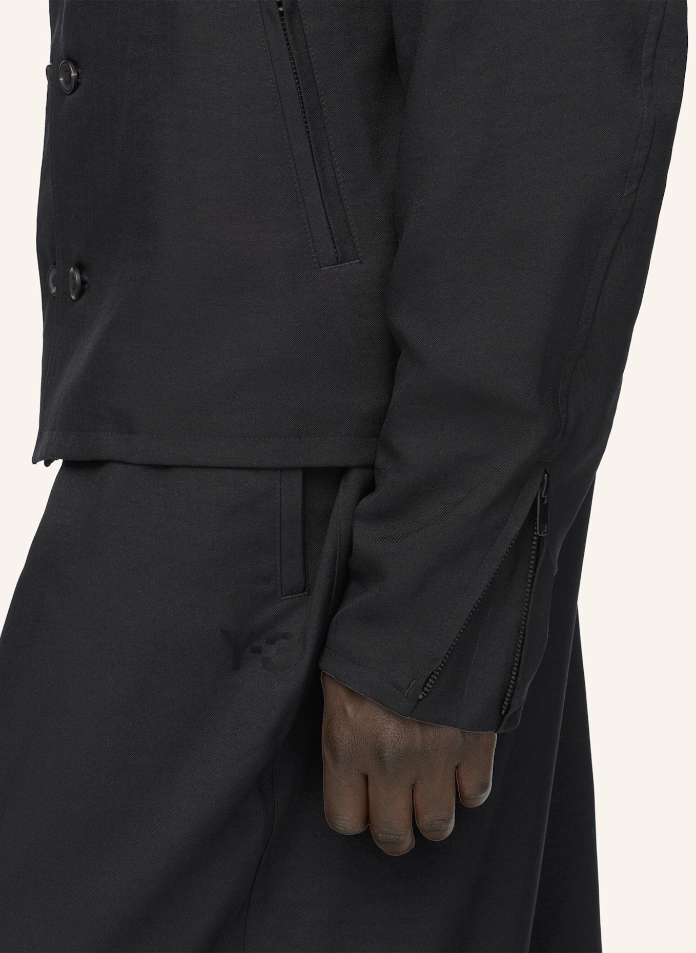 Y-3 Y-3 SPORT UNIFORM ADAPTIVE BLOUSON, KRAGENLOS: SCHWARZ
