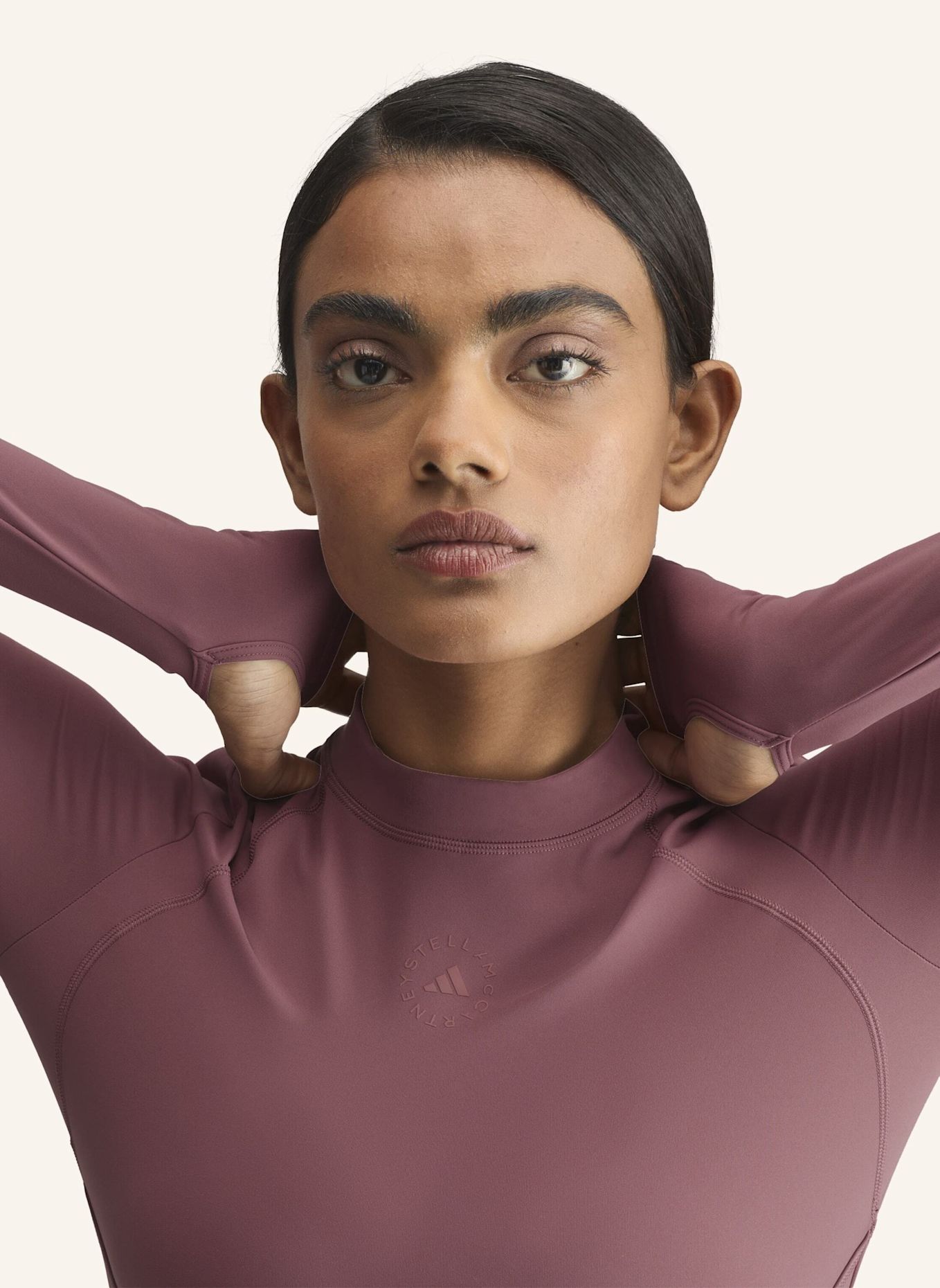 adidas by Stella McCartney ADIDAS BY STELLA MCCARTNEY TRAINING CROP-SHIRT: ROT