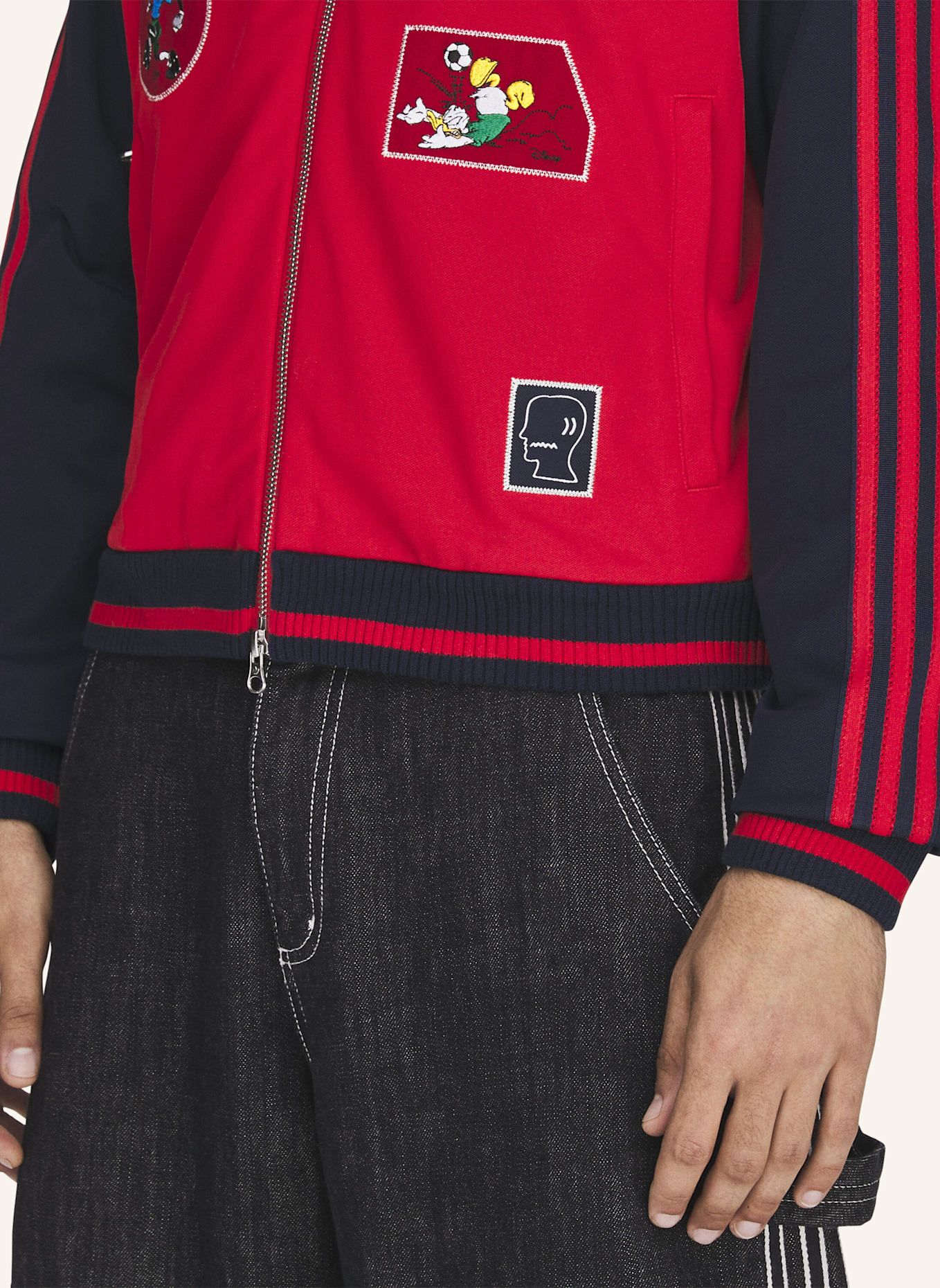 adidas Originals BRAIN DEAD DISNEY ORIGINALS JACKE: ROT