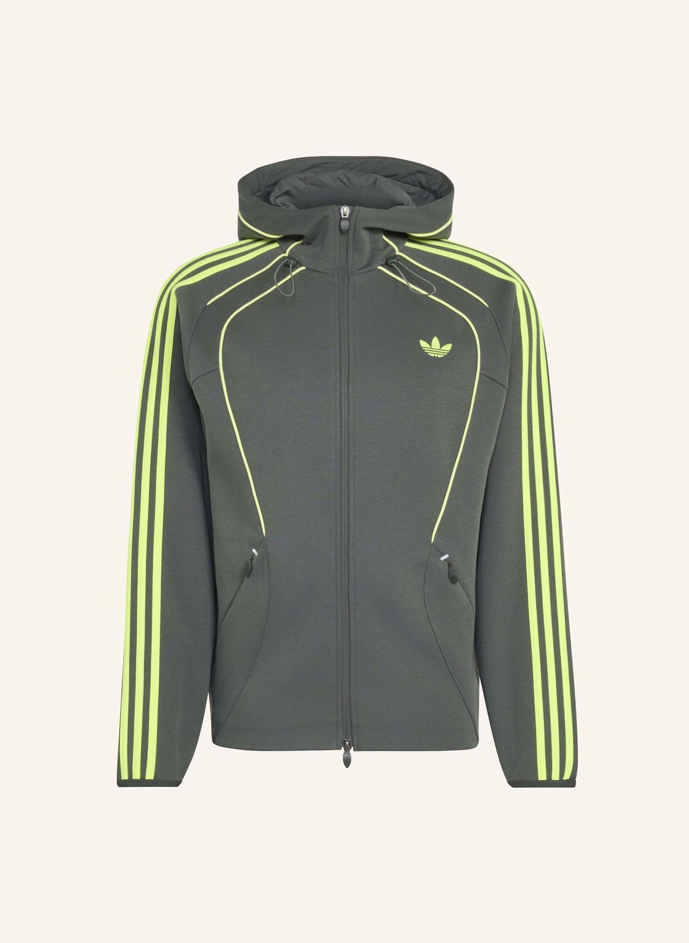 adidas Originals SPACER TEAMGEIST 26 CUTLINE KAPUZENJACKE: SCHWARZ