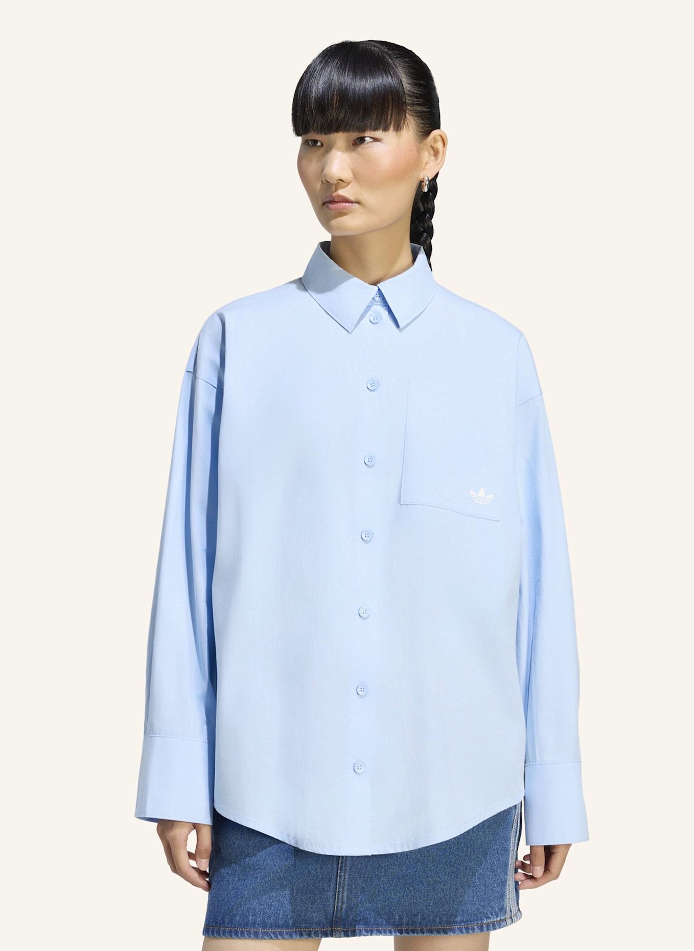 adidas Originals GESTREIFTES HEMD: BLAU