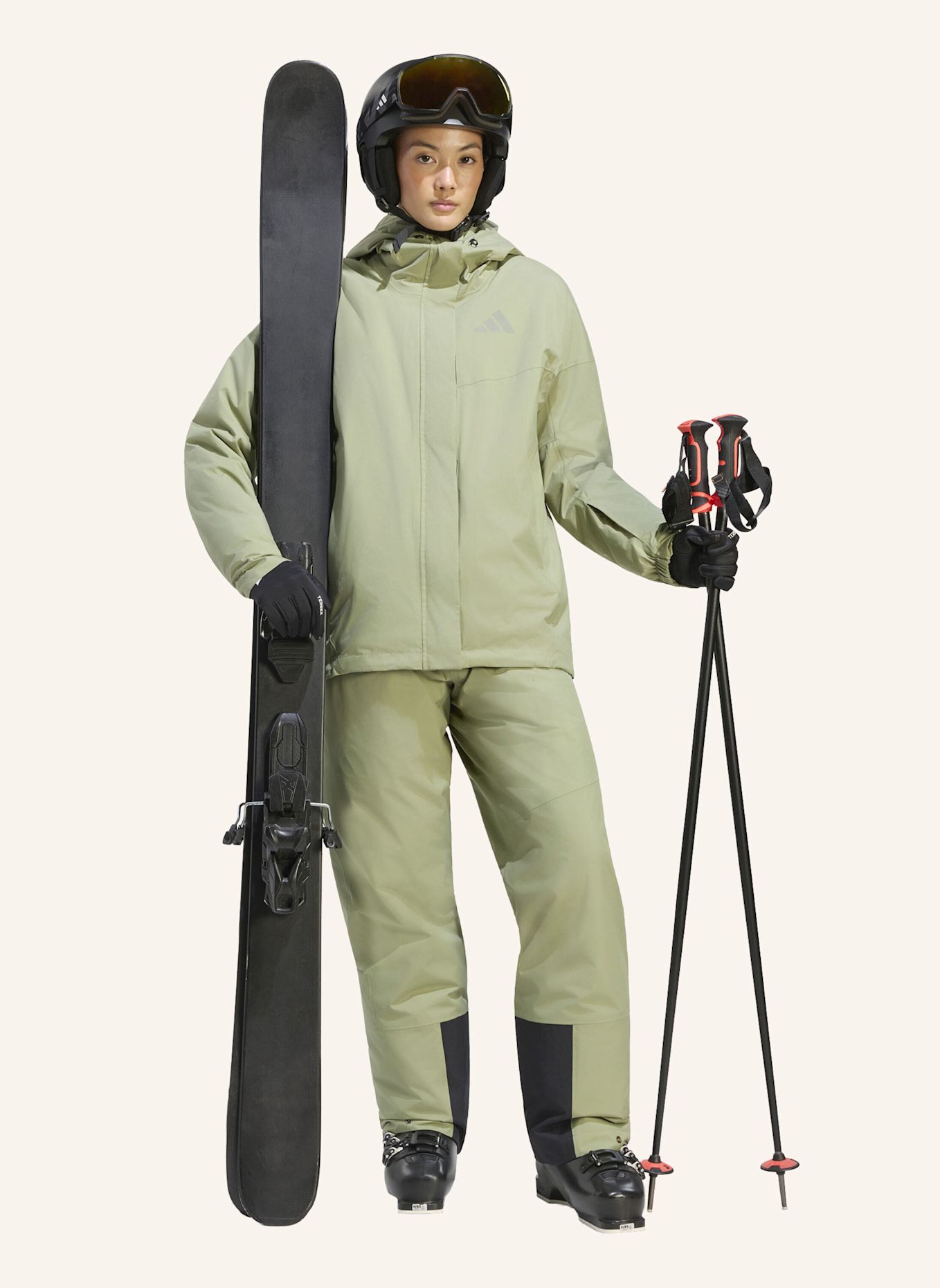 adidas TERREX TERREX MULTI JACKE, 2-LAGIG, CLIMAPROOF, ISOLIERT: GRÜN