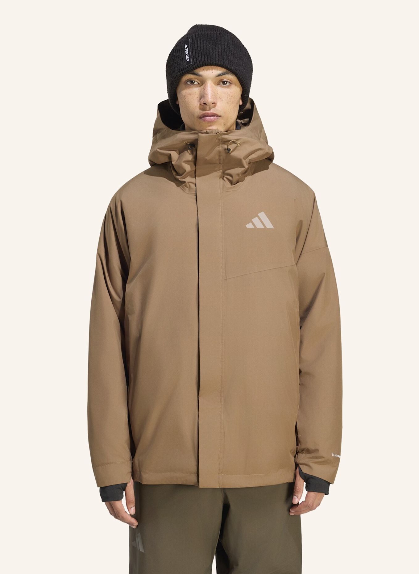 adidas TERREX TERREX MULTI CLIMAPROOF ISOLATIONSJACKE, 2-LAGIG: BRAUN
