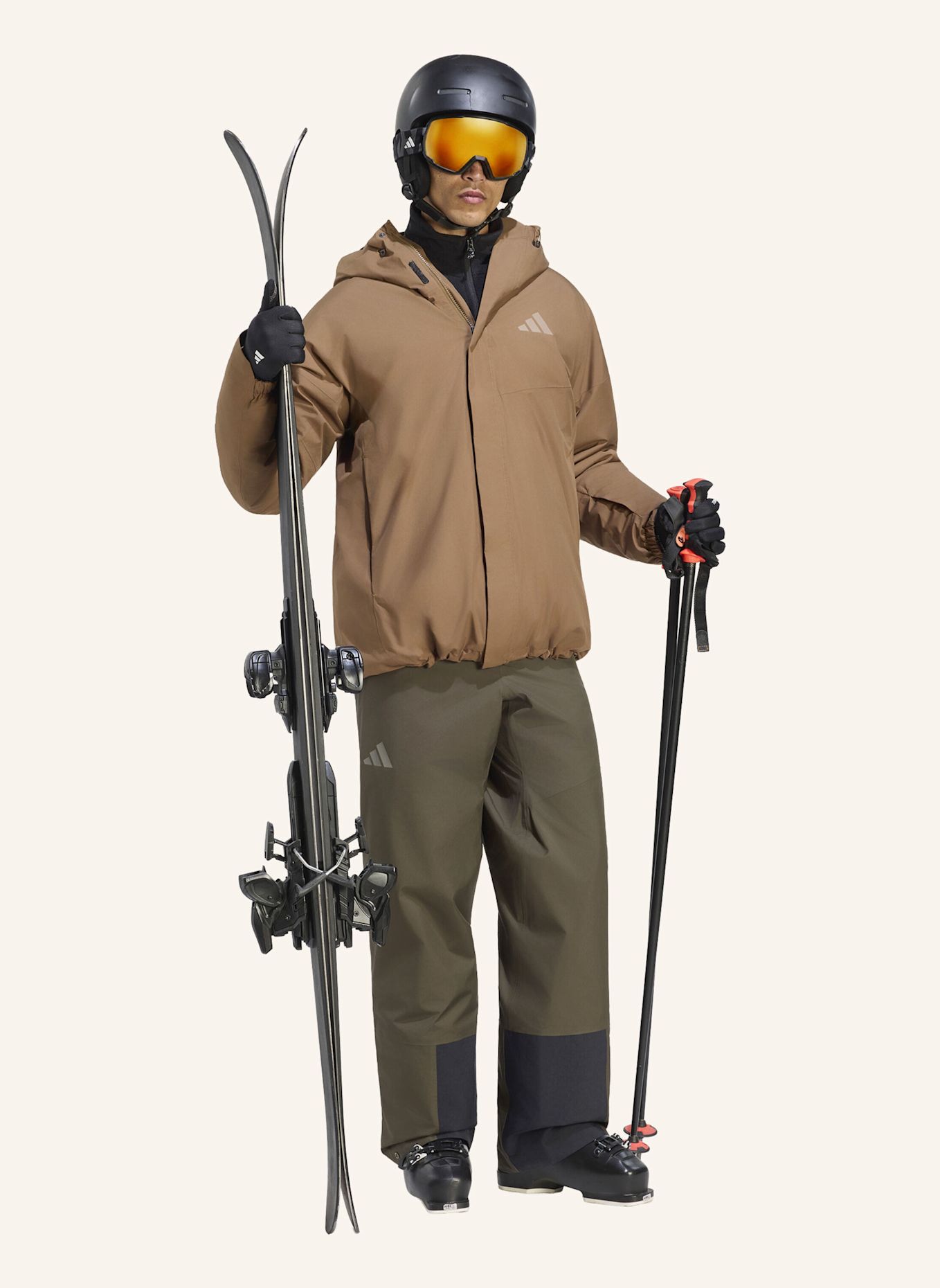adidas TERREX TERREX MULTI CLIMAPROOF ISOLATIONSJACKE, 2-LAGIG: BRAUN