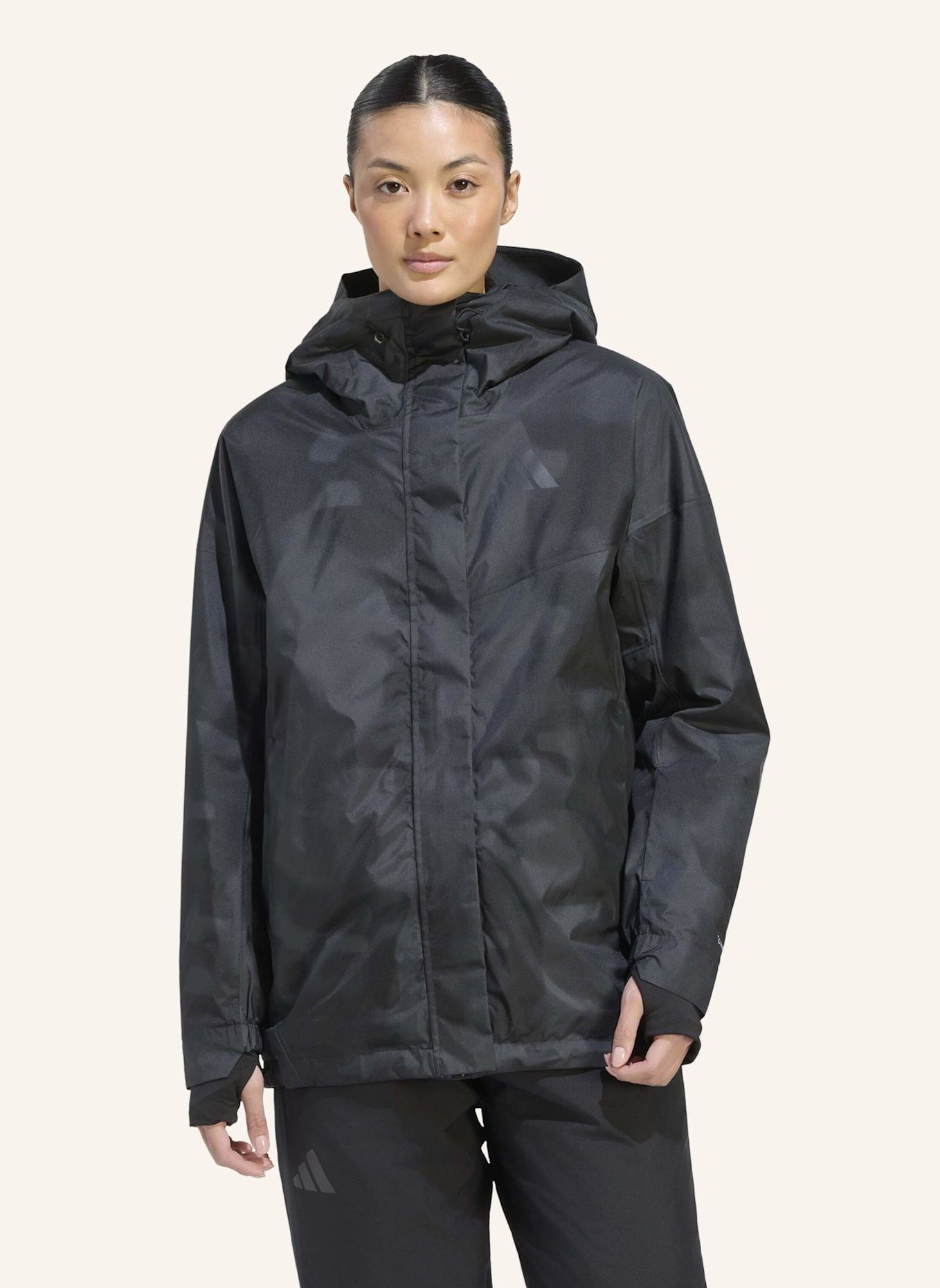 adidas TERREX TERREX MULTI CLIMAPROOF ISOLATIONSJACKE, 2-LAGIG: SCHWARZ / GRAU