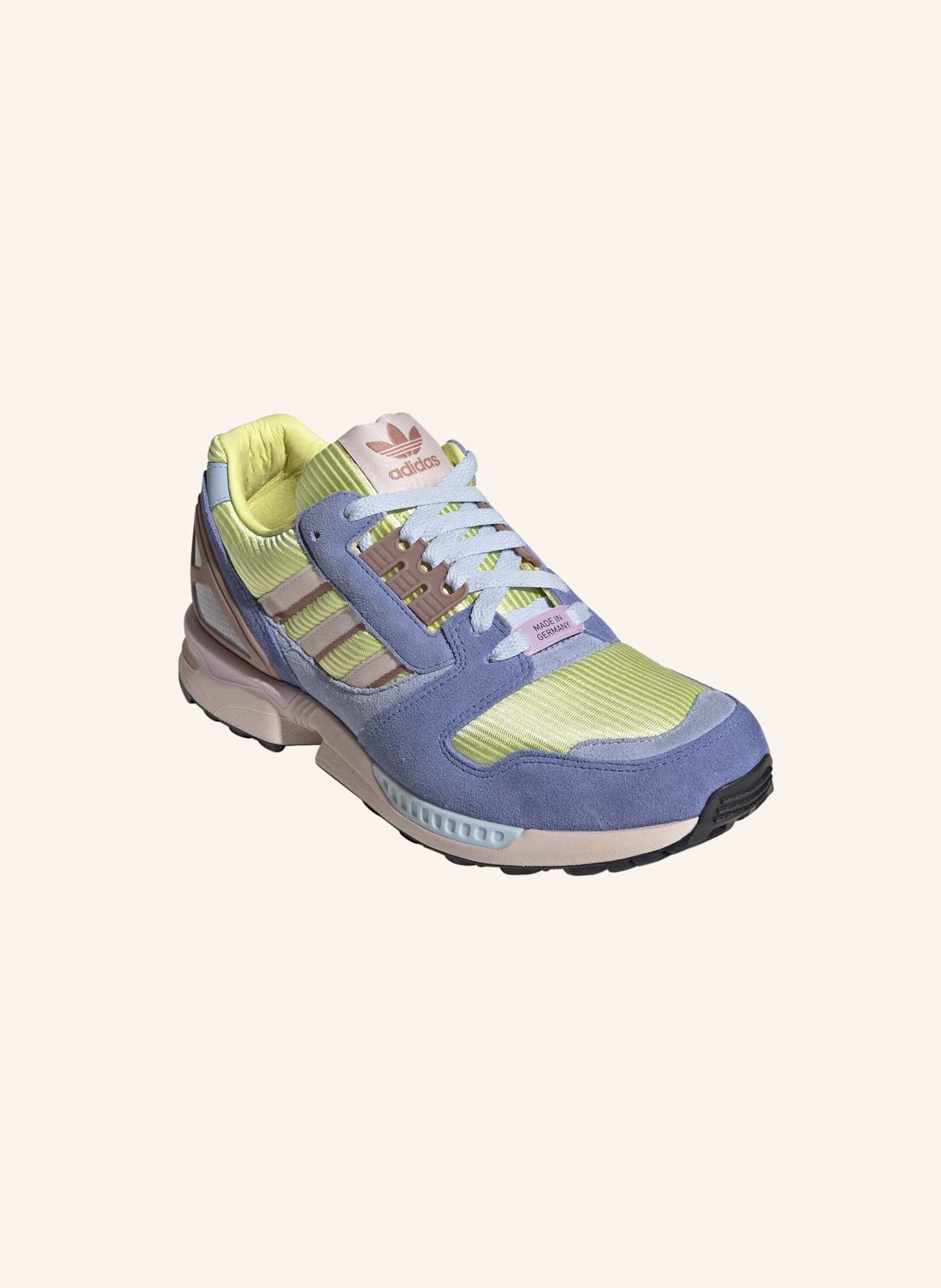adidas Originals ZX 8000 SCHUH: HELLGELB / GRAU / BLAU