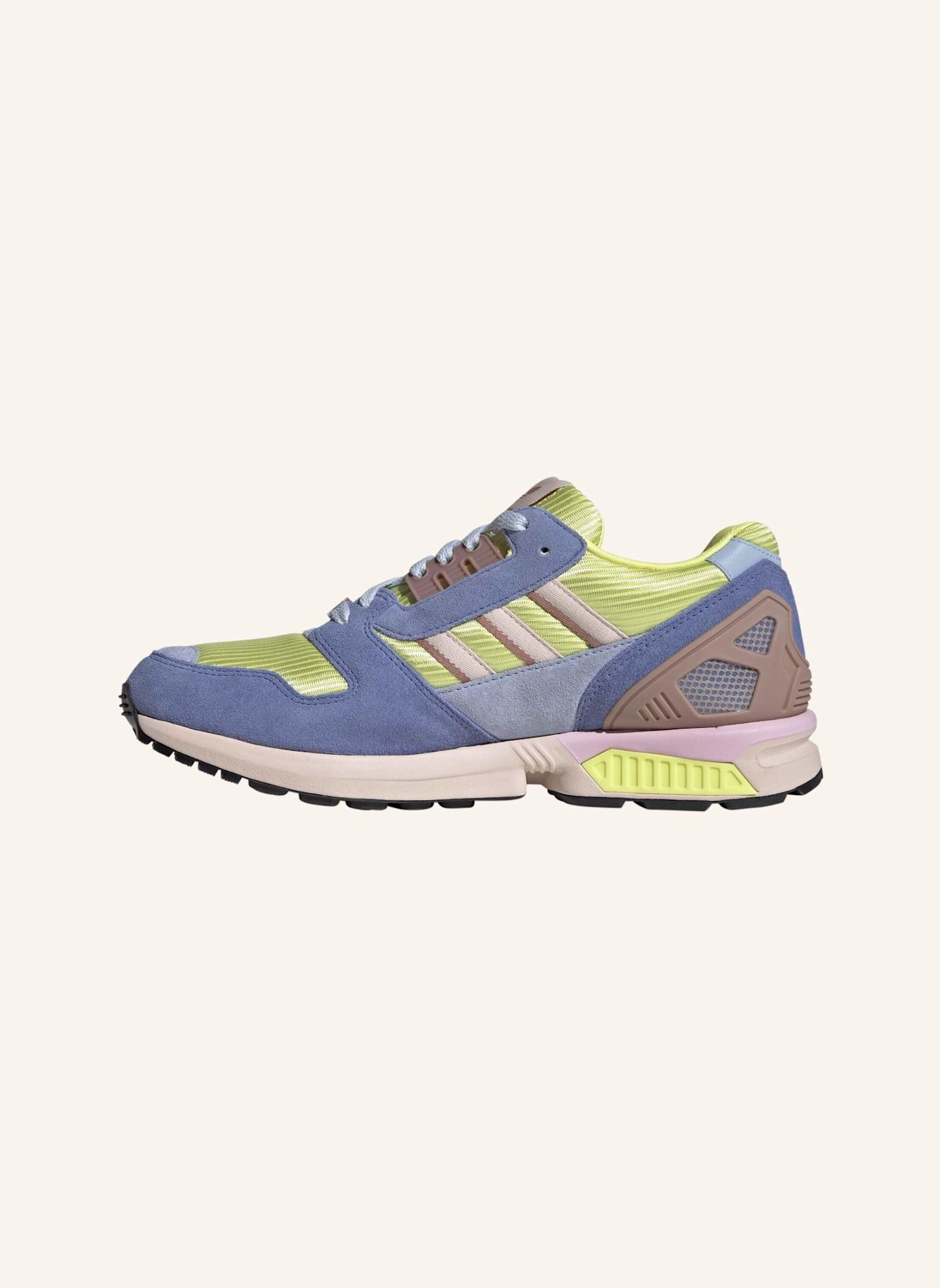 adidas Originals ZX 8000 SCHUH: HELLGELB / GRAU / BLAU