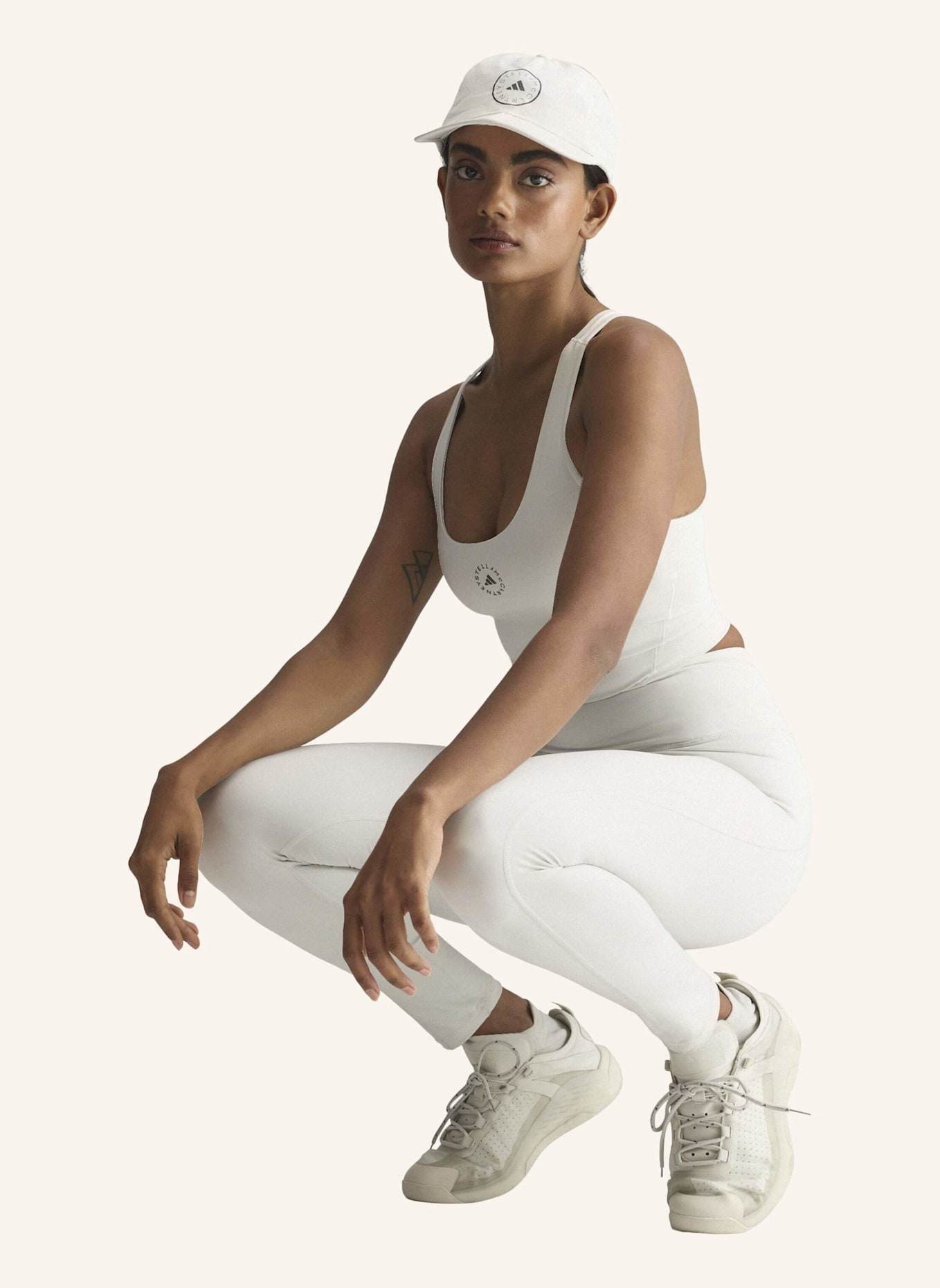 adidas by Stella McCartney Cropped-Top ADIDAS BY STELLA MCCARTNEY: GRAU