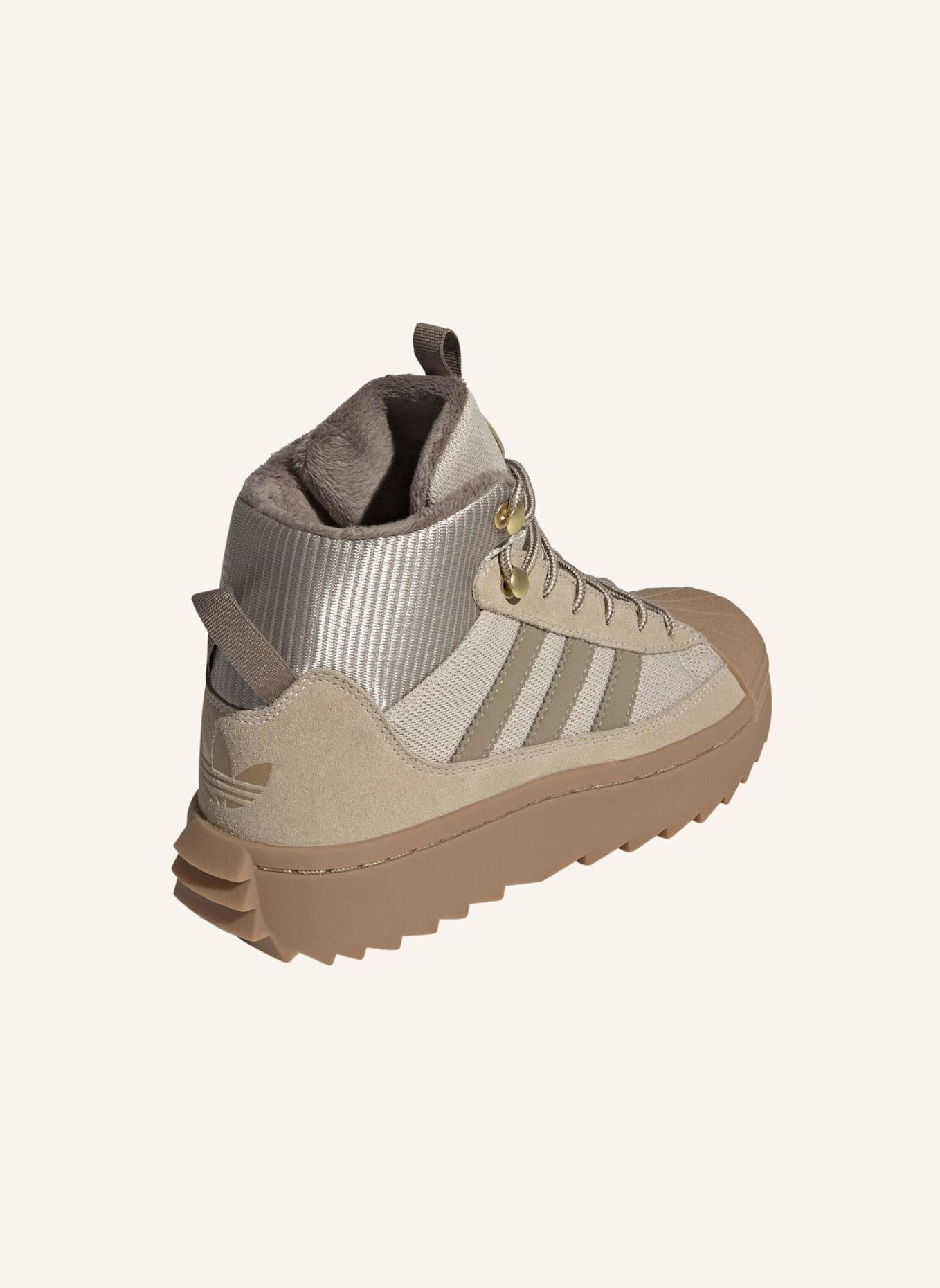 adidas Originals ADIDAS SUPERSTAR WINTER TREK SCHUH: BEIGE / KHAKI / GRAU