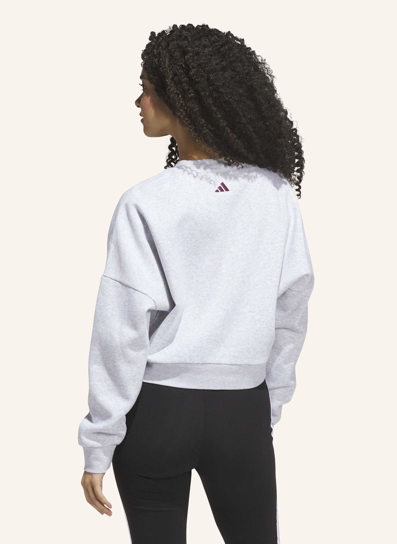 adidas CHENILLE LOGO GRAFIK SWEATSHIRT: GRAU