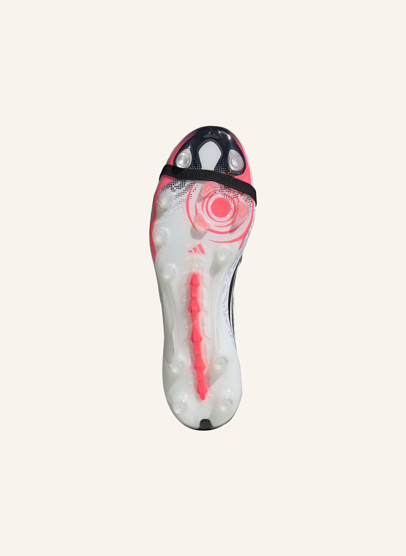 adidas PREDATOR PRO FOLD-OVER TONGUE ARTIFICIAL GROUND FOOTBALL BOOTS: WEISS/ NEONORANGE/ SCHWARZ
