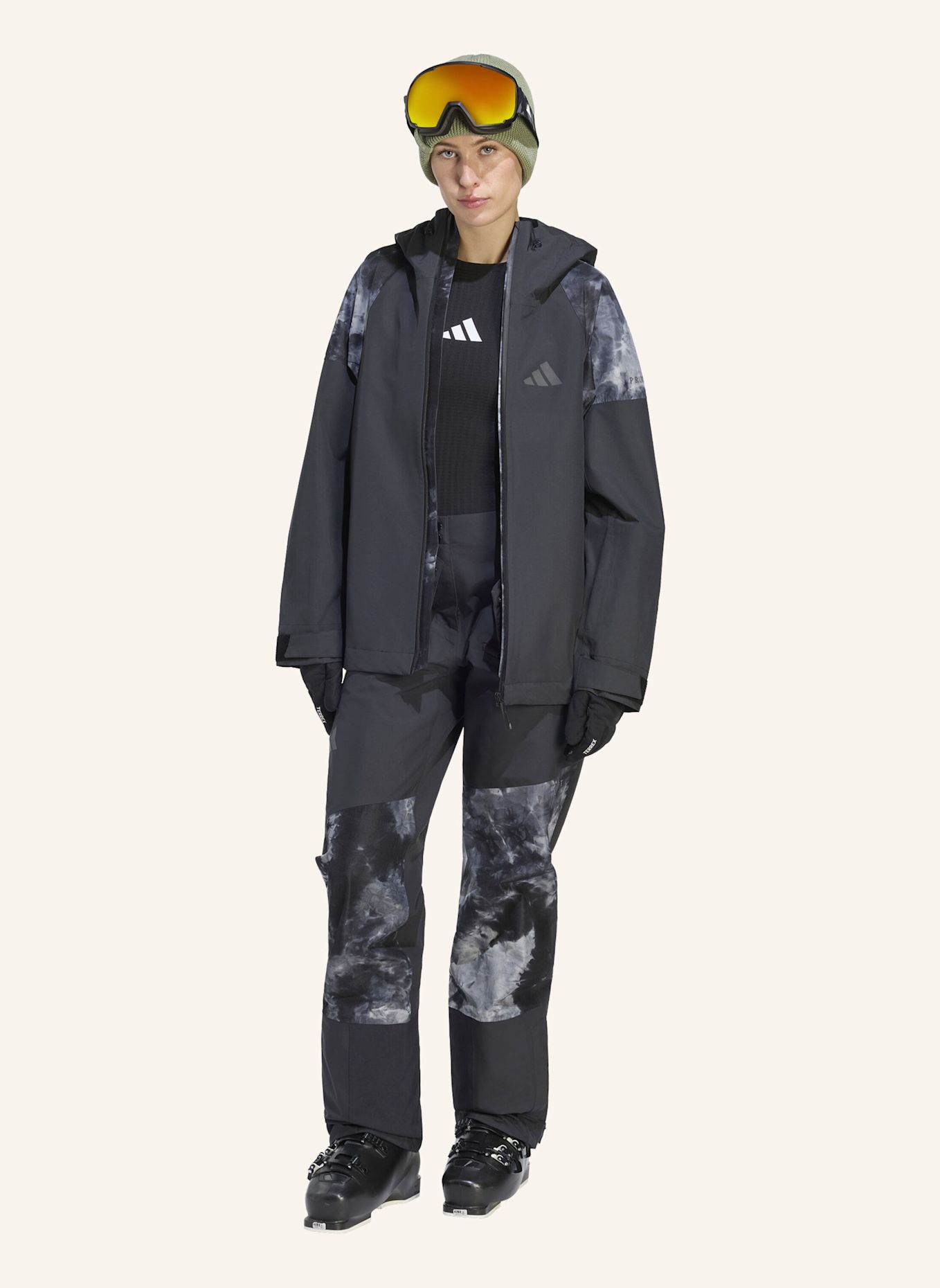 adidas TERREX TERREX XPERIOR HYBRID HOSE, SPRÜHGEFÄRBT, PRIMEKNIT, CLIMAPROOF+: SCHWARZ