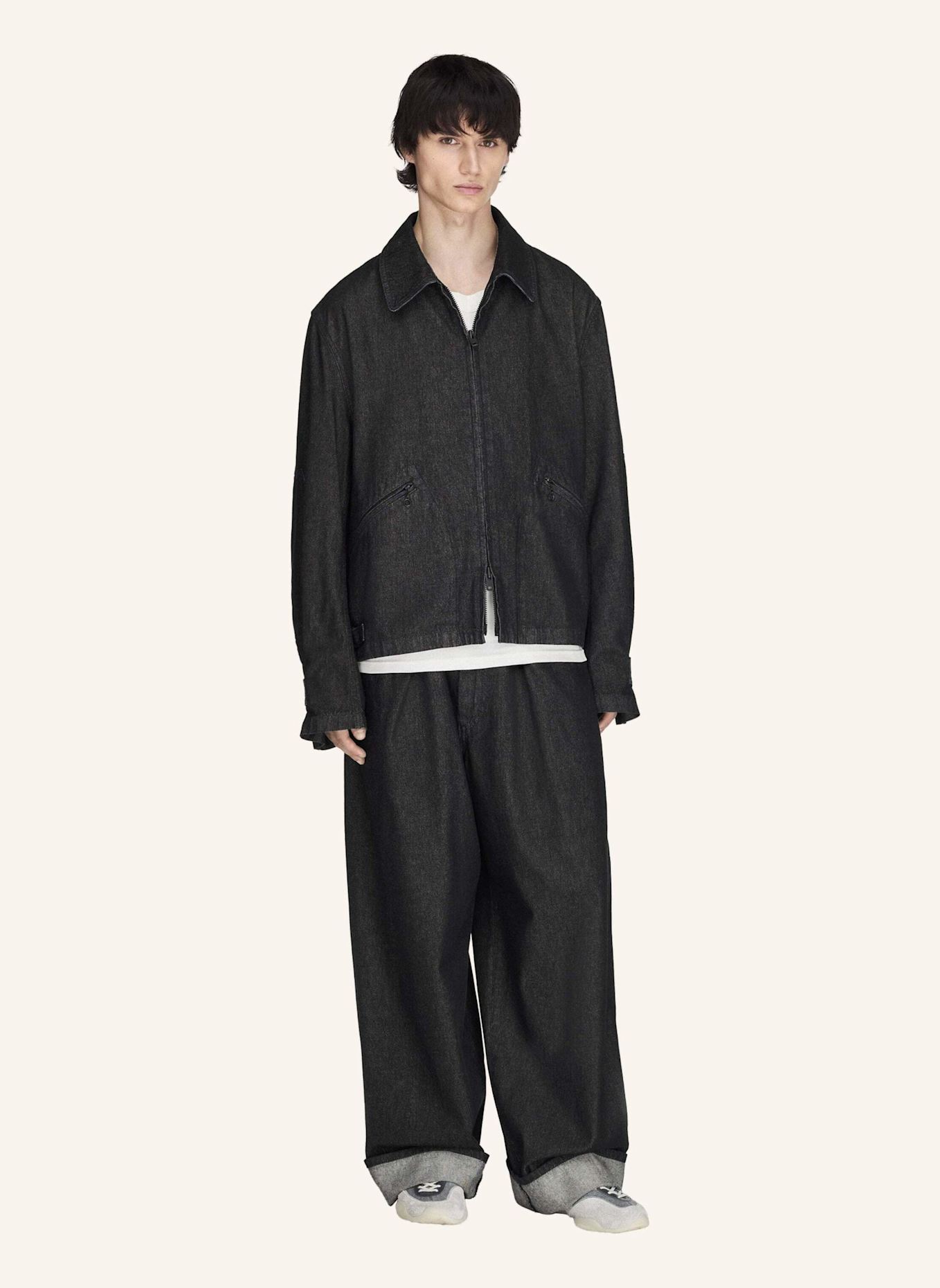 Y-3 Y-3 BLOUSONJACKE, DENIM: SCHWARZ