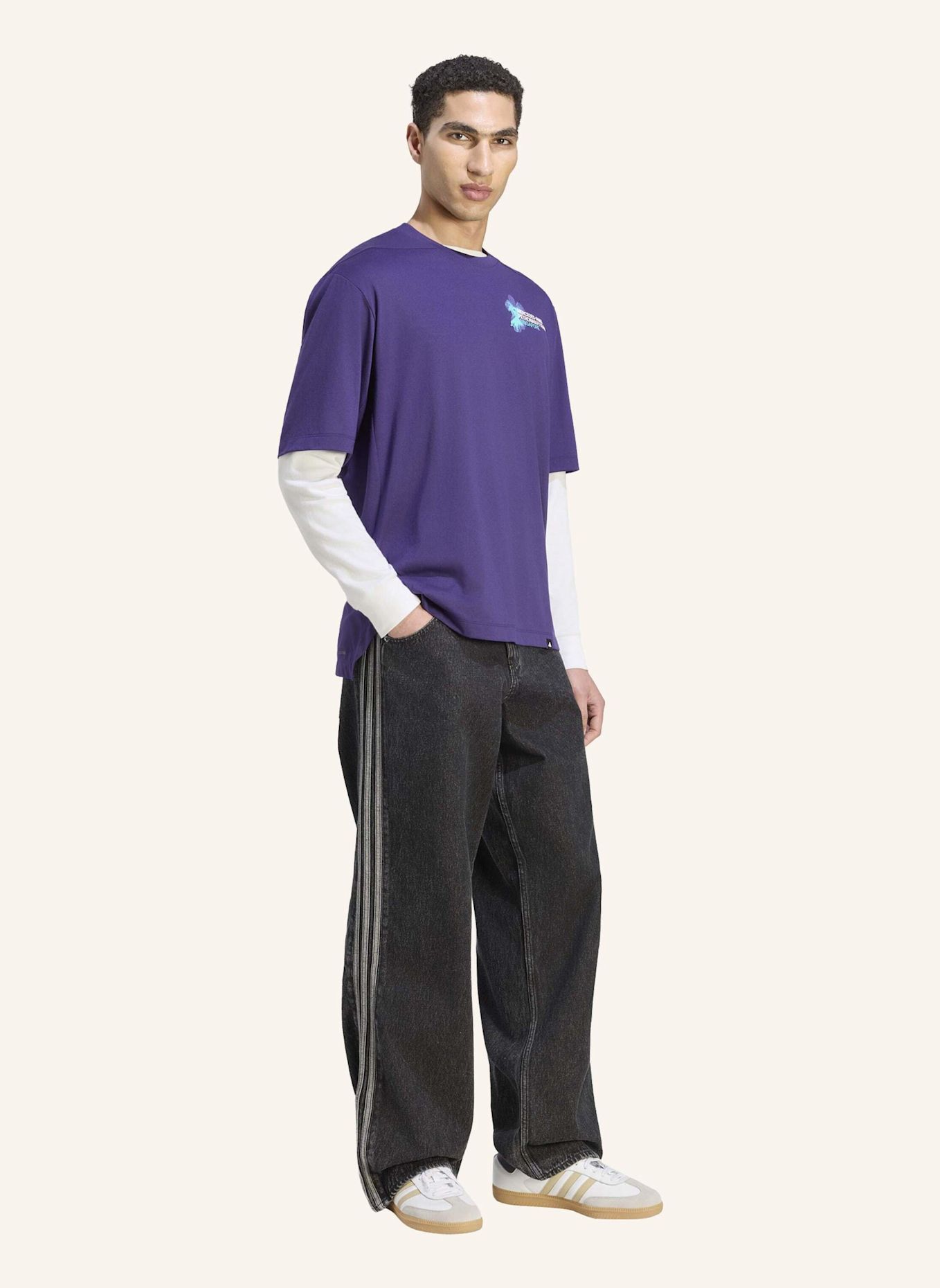 adidas MERCEDES AMG PETRONAS FORMULA 1 TEAM VANDA BLOOM T-SHIRT: LILA