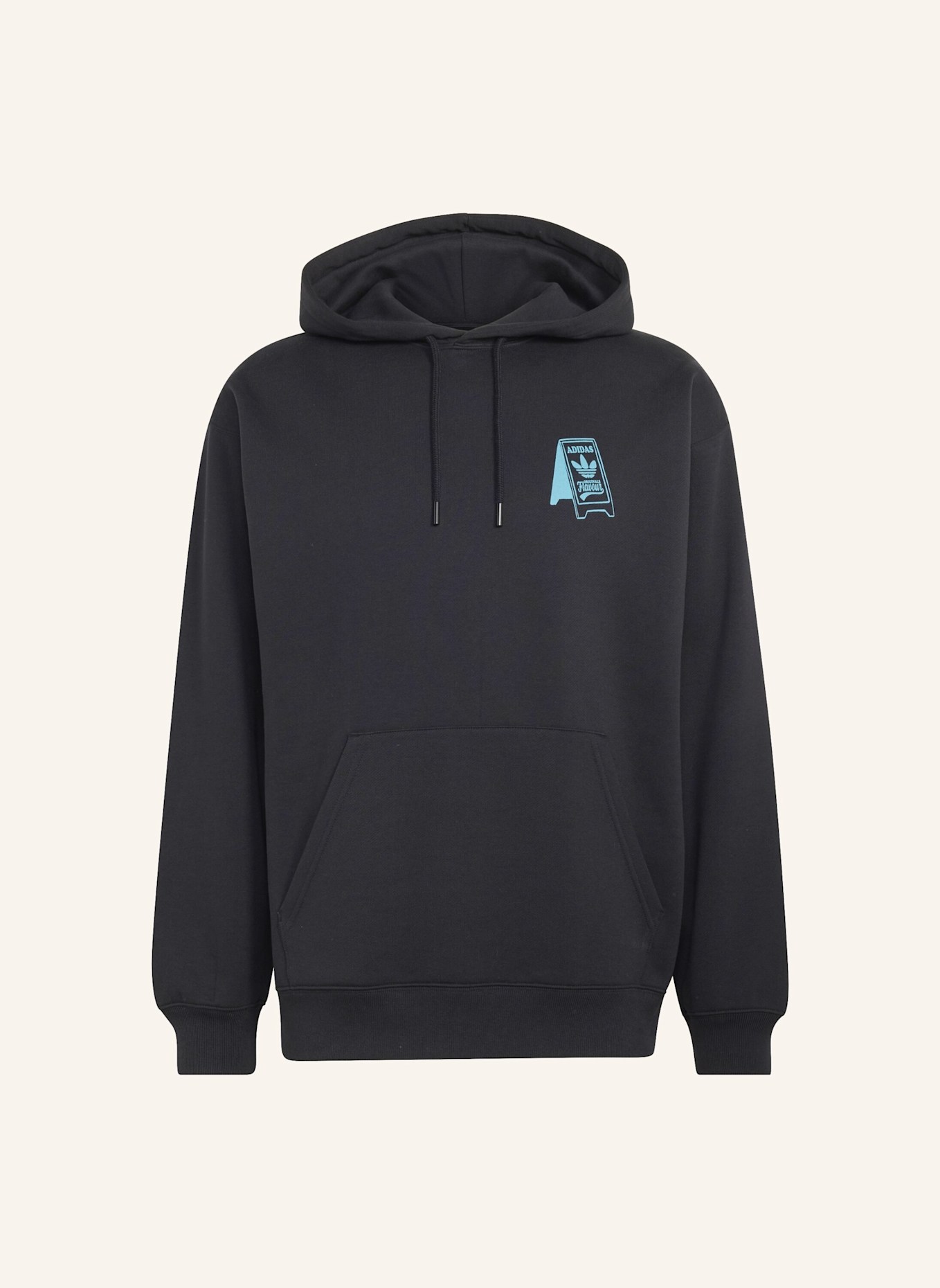 adidas Originals FOOD CART HOODIE: SCHWARZ