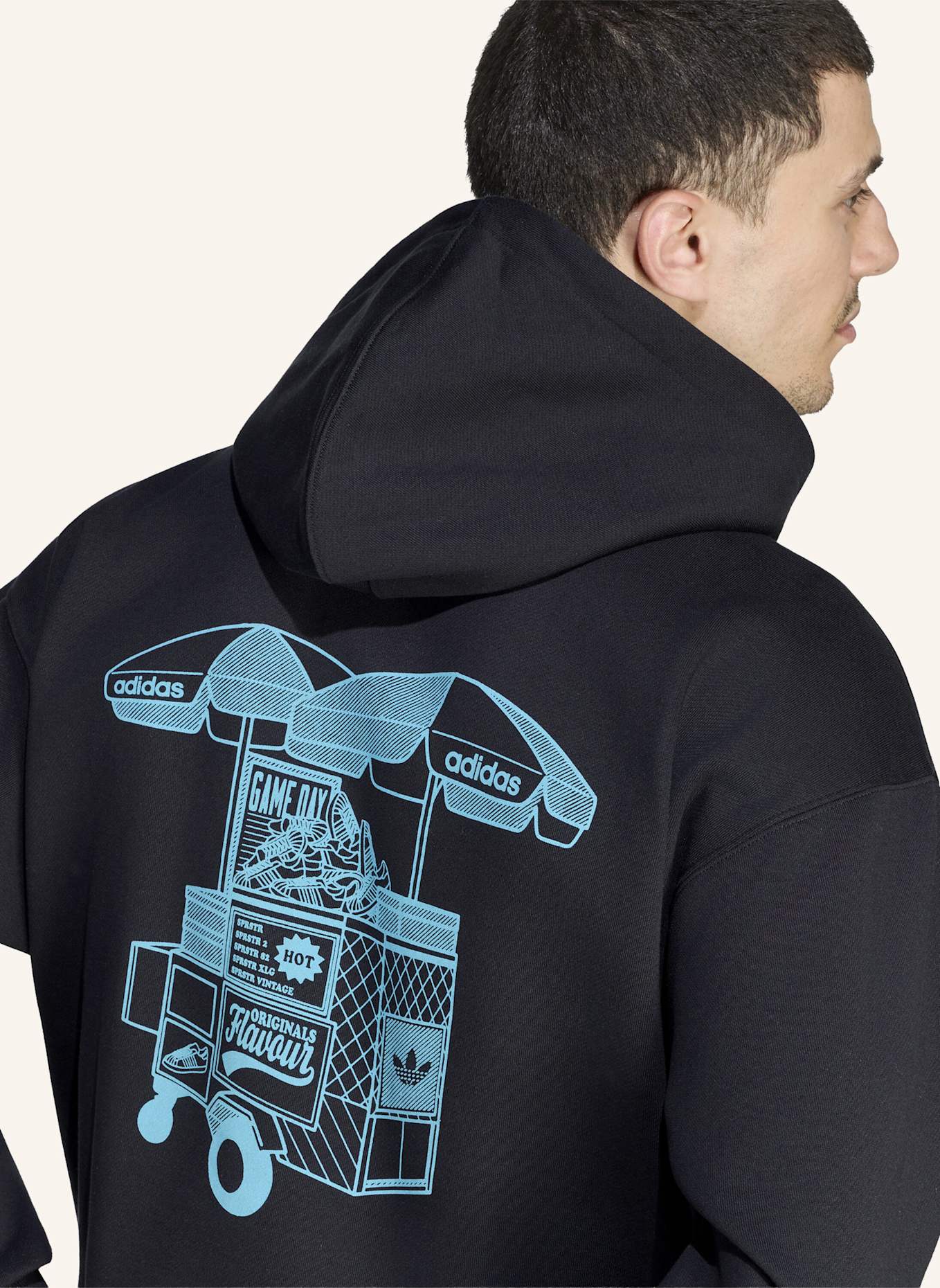 adidas Originals FOOD CART HOODIE: SCHWARZ