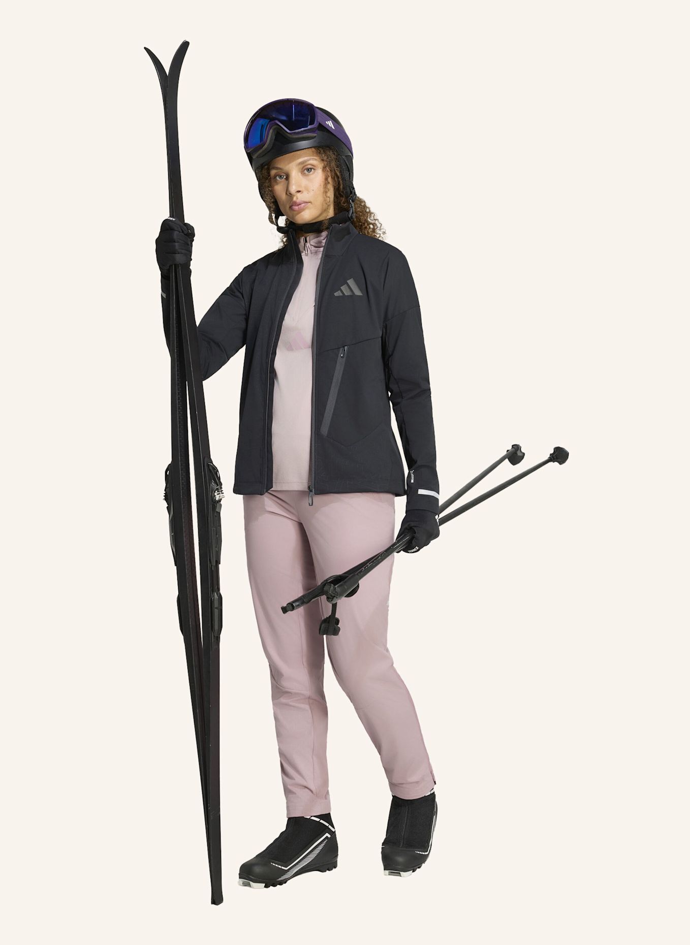 adidas TERREX TERREX XPERIOR CROSS COUNTRY SKI SOFTSHELL JACKE: SCHWARZ