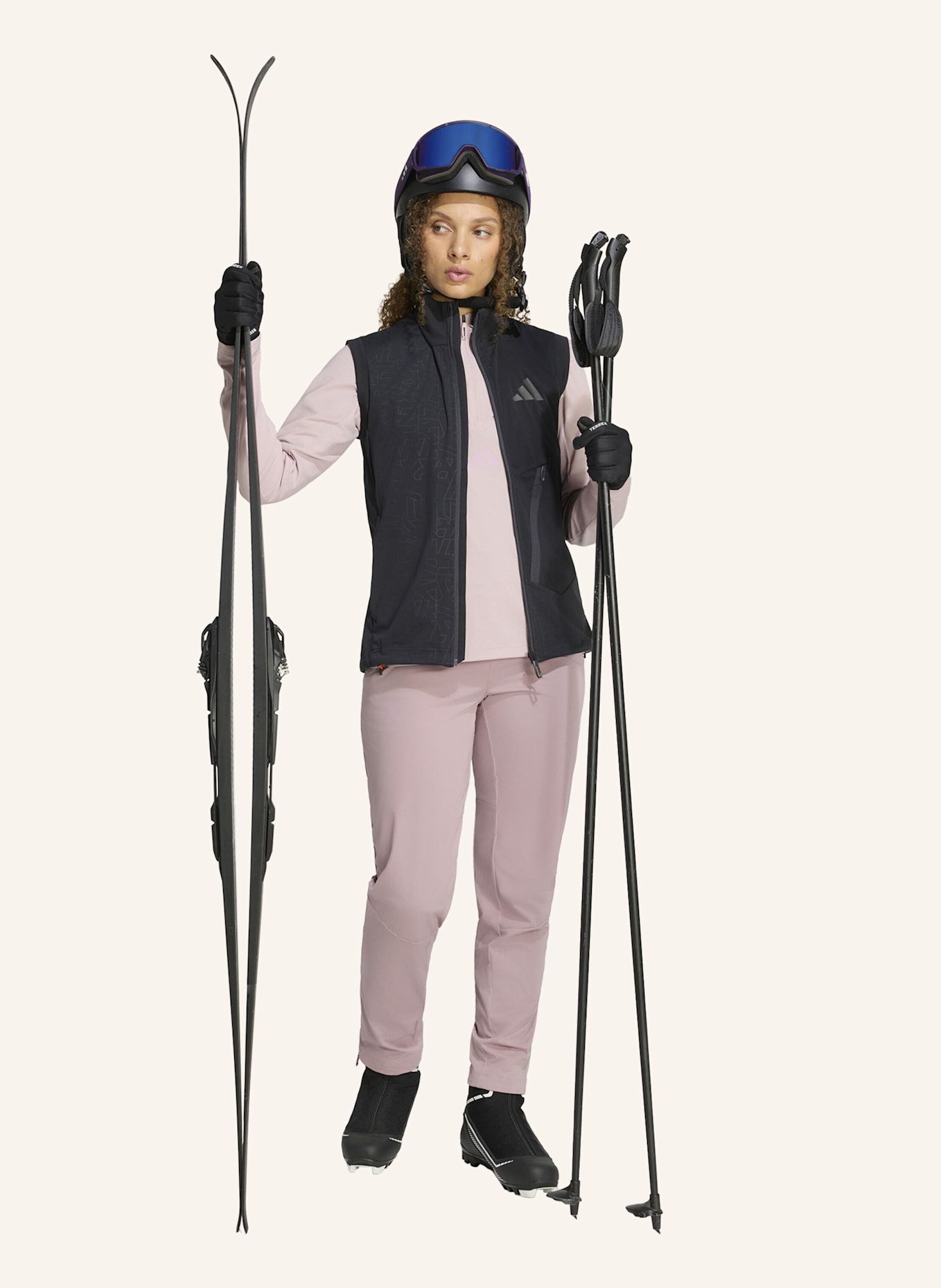 adidas TERREX TERREX XPERIOR CROSS-COUNTRY SKI SOFTSHELL-WESTE: SCHWARZ