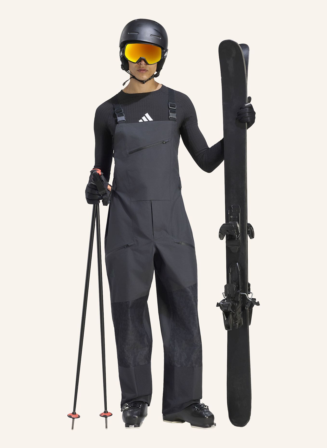 adidas TERREX TERREX XPERIOR HYBRID LATZHOSE, PRIMEKNIT, CLIMAPROOF+: SCHWARZ