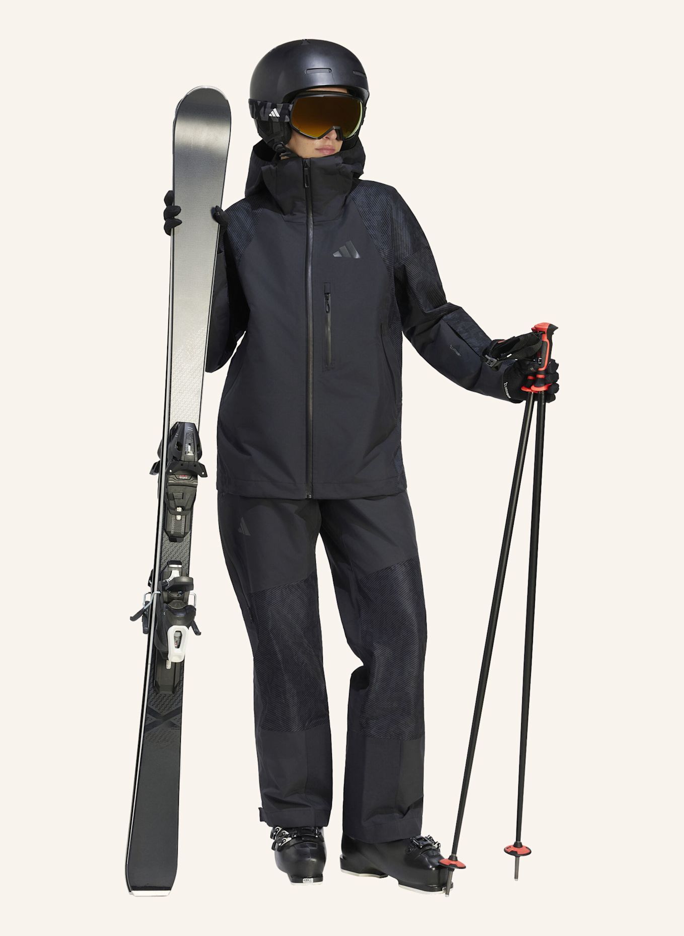 adidas TERREX TERREX XPERIOR HYBRID LATZHOSE, PRIMEKNIT, CLIMAPROOF+: SCHWARZ
