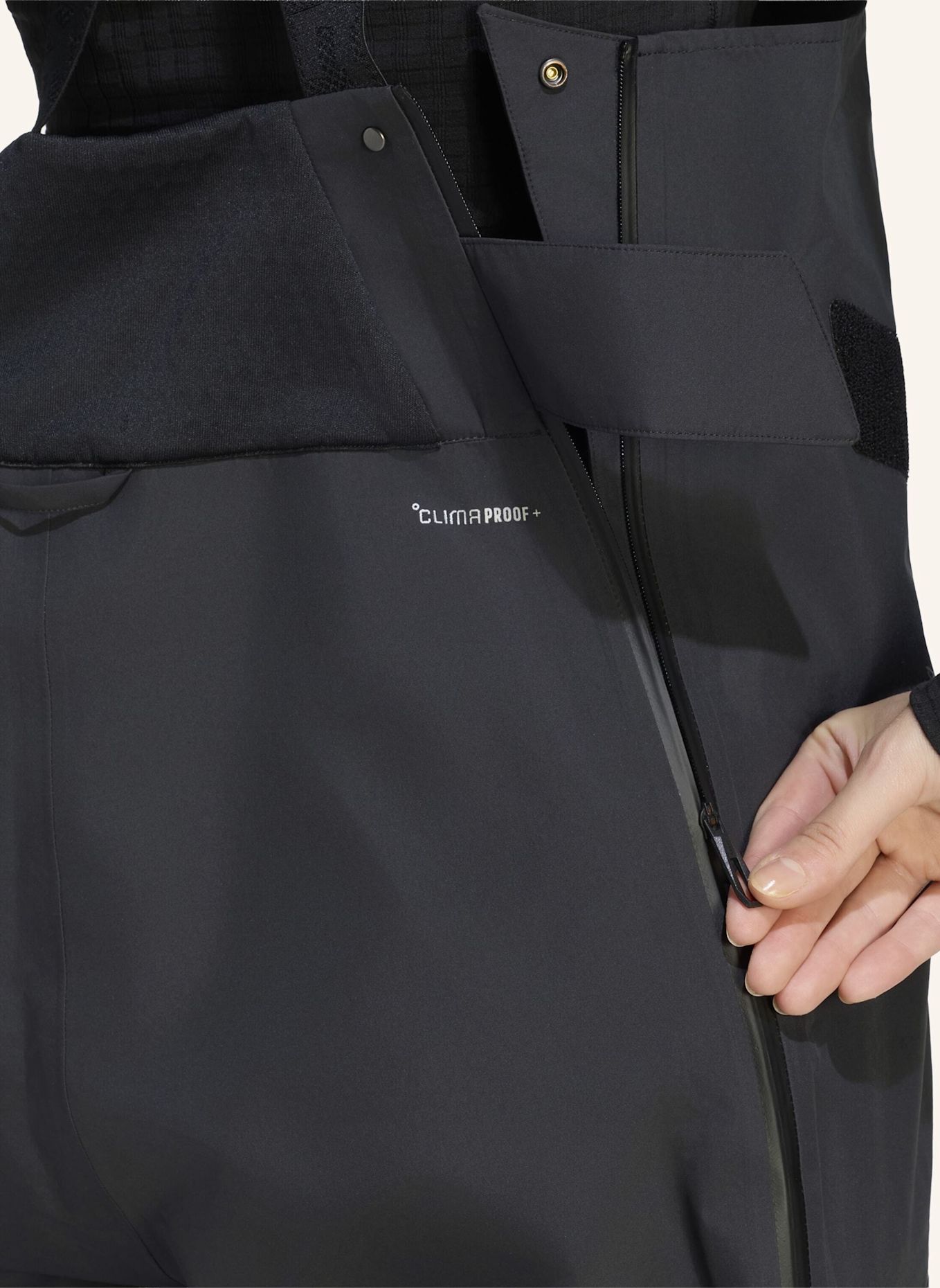 adidas TERREX TERREX XPERIOR HYBRID LATZHOSE, PRIMEKNIT, CLIMAPROOF+: SCHWARZ