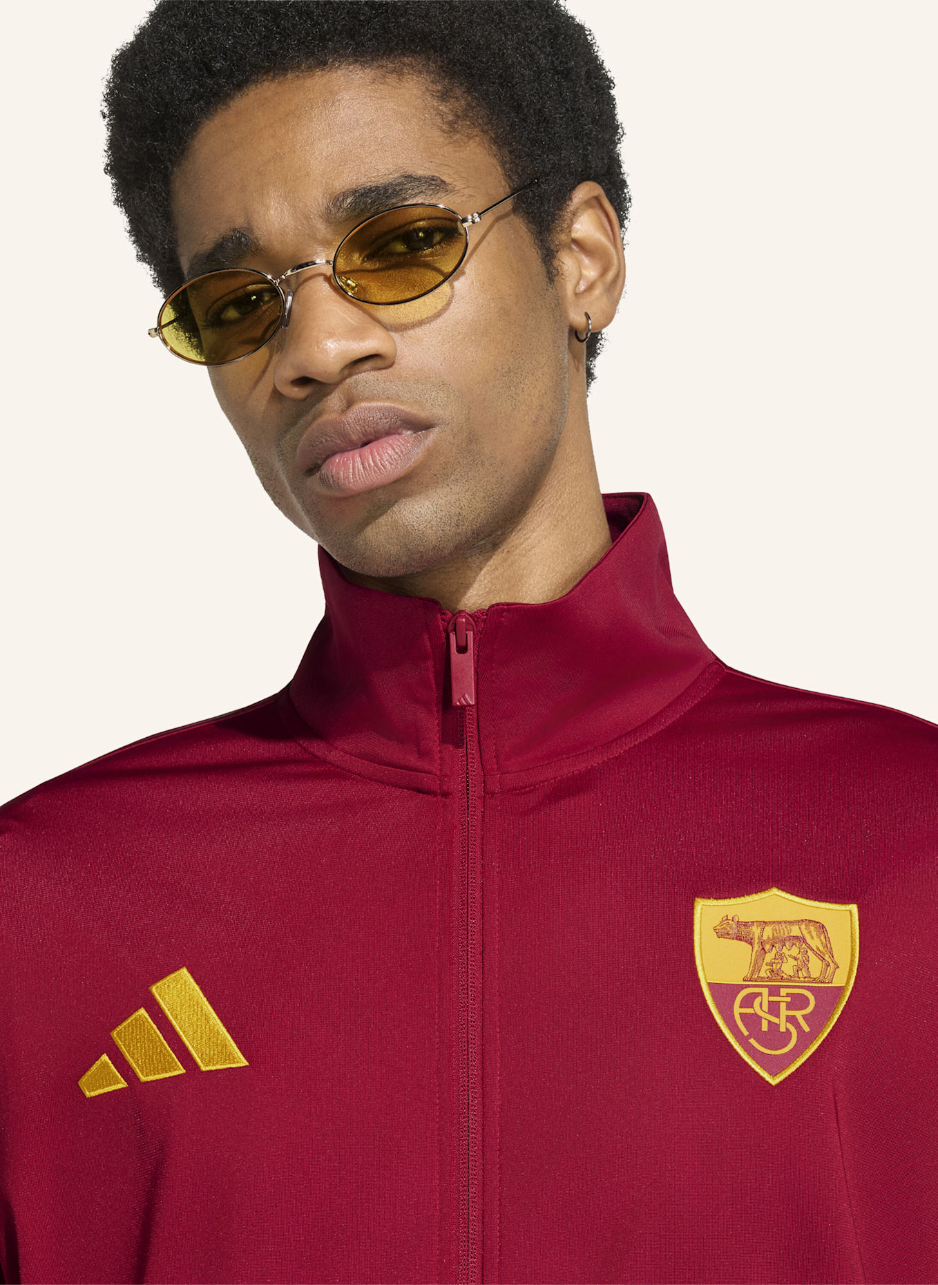 adidas AS ROM DNA TRAININGSJACKE: ROT