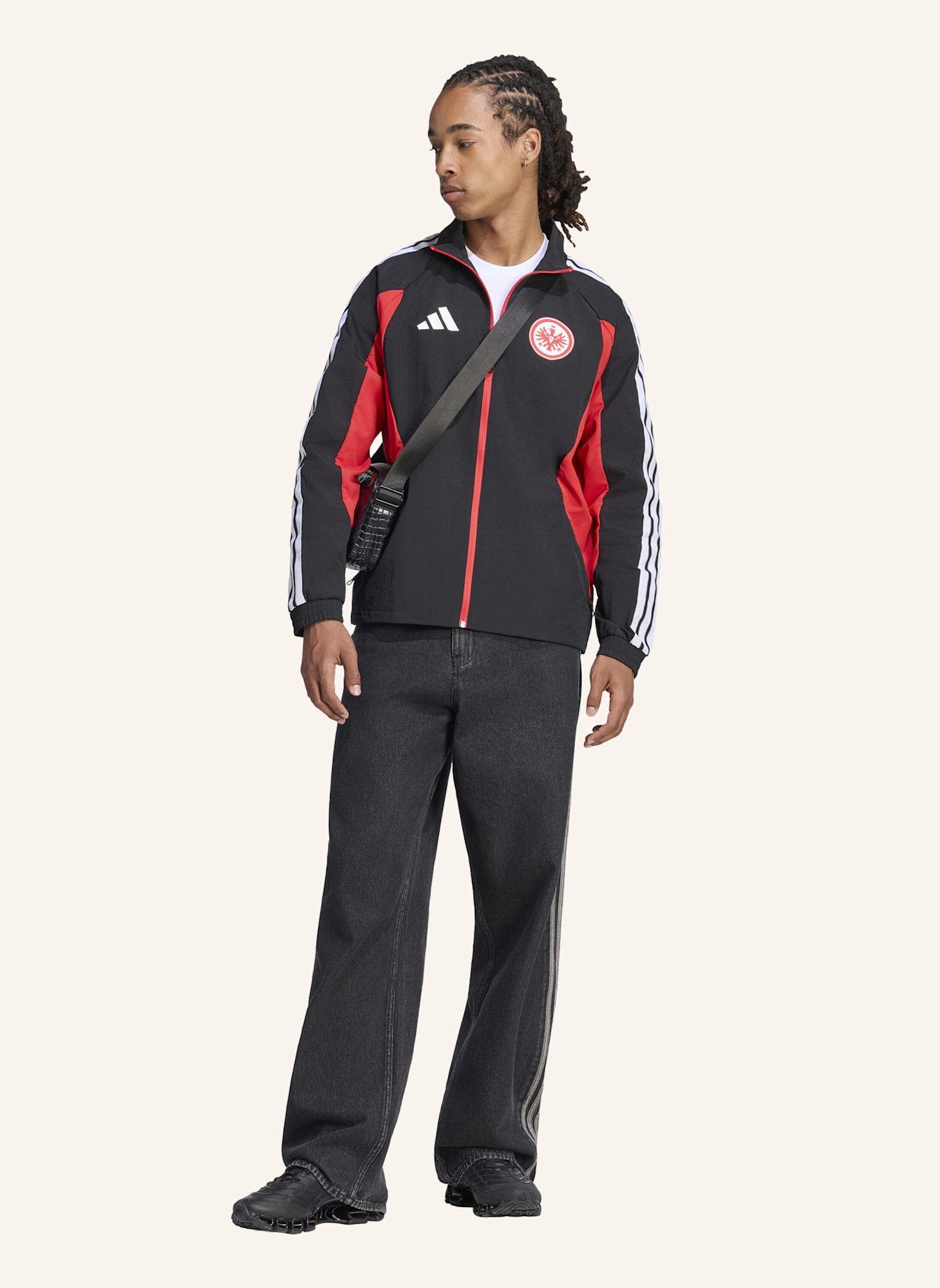 adidas EINTRACHT FRANKFURT ANTHEM HEIMJACKE: SCHWARZ