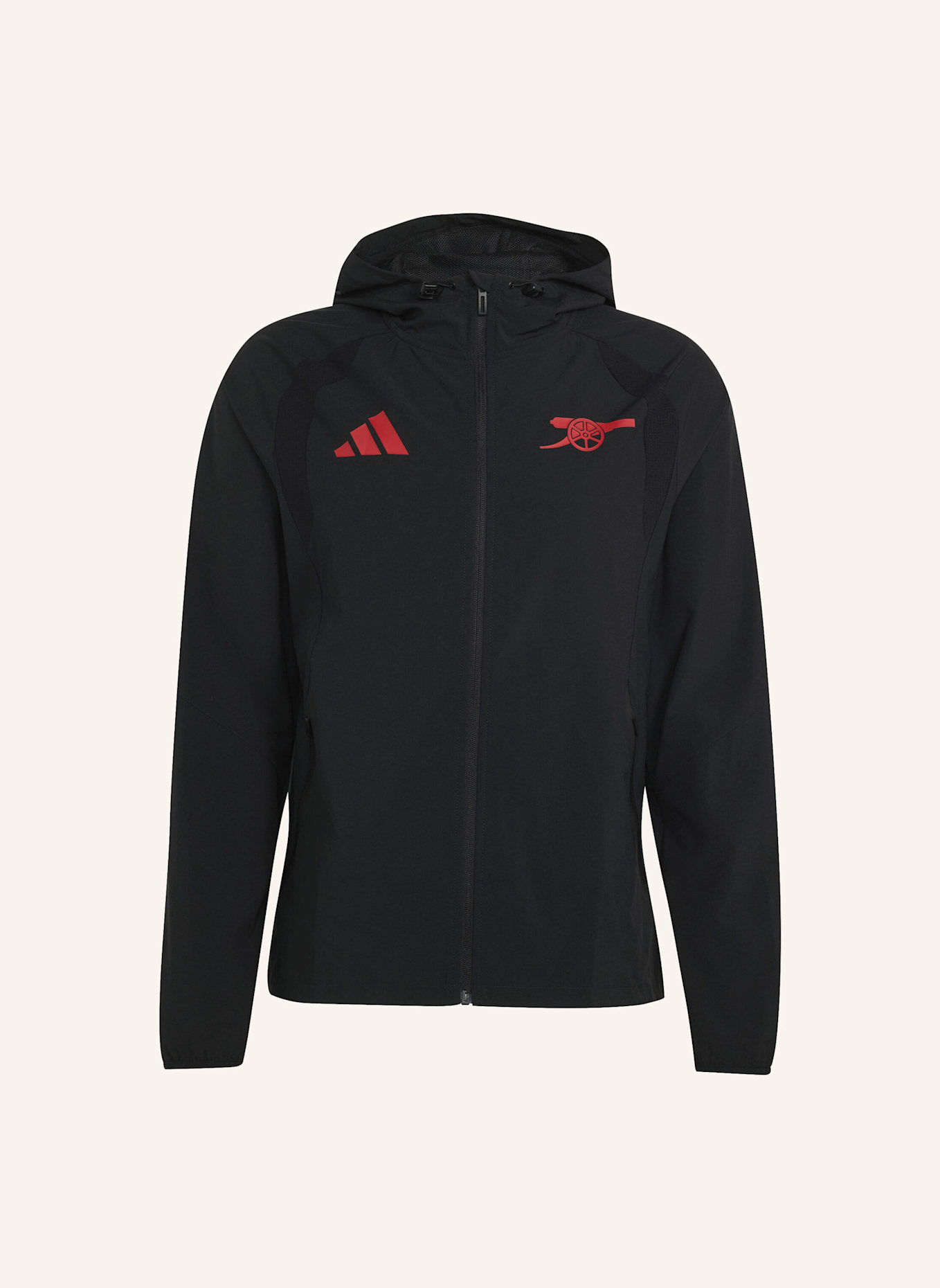 adidas ARSENAL FC TIRO TRAVEL WINDBREAKER: SCHWARZ