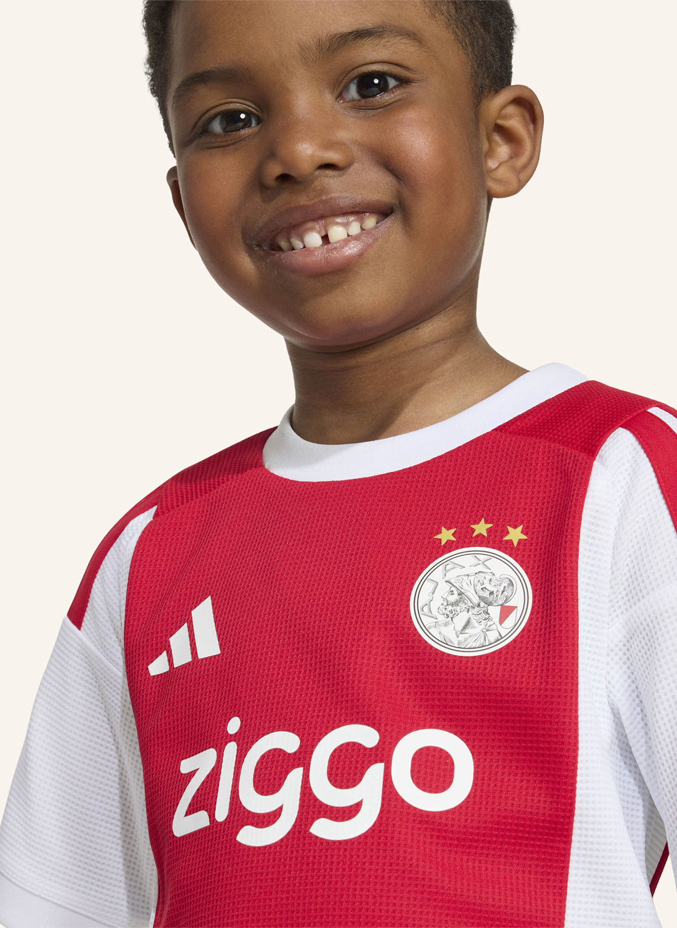 adidas AJAX 26/27 KIDS HEIMAUSRÜSTUNG: WEISS