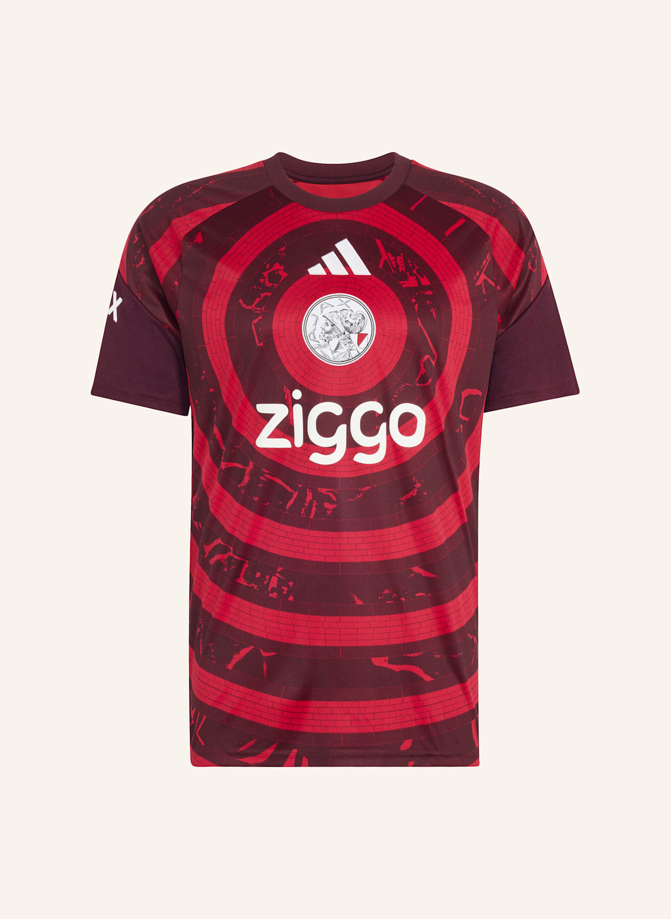 adidas AJAX AMSTERDAM 26/27 PRE-MATCH SHIRT: ROT