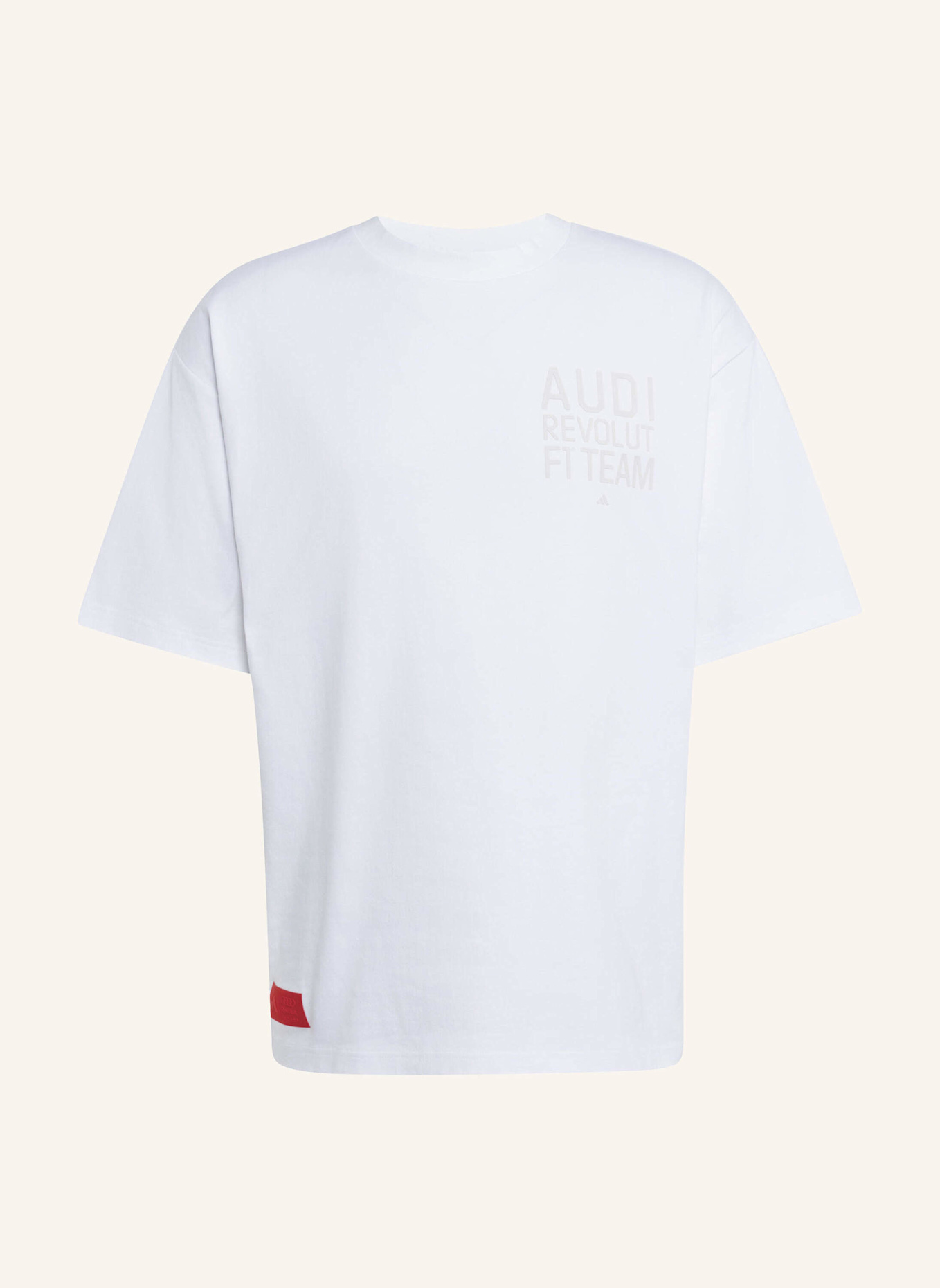 adidas T-Shirt AUDI FORMULA ONE TEAM ELEVATED GRAPHIC II: WEISS/ ROT