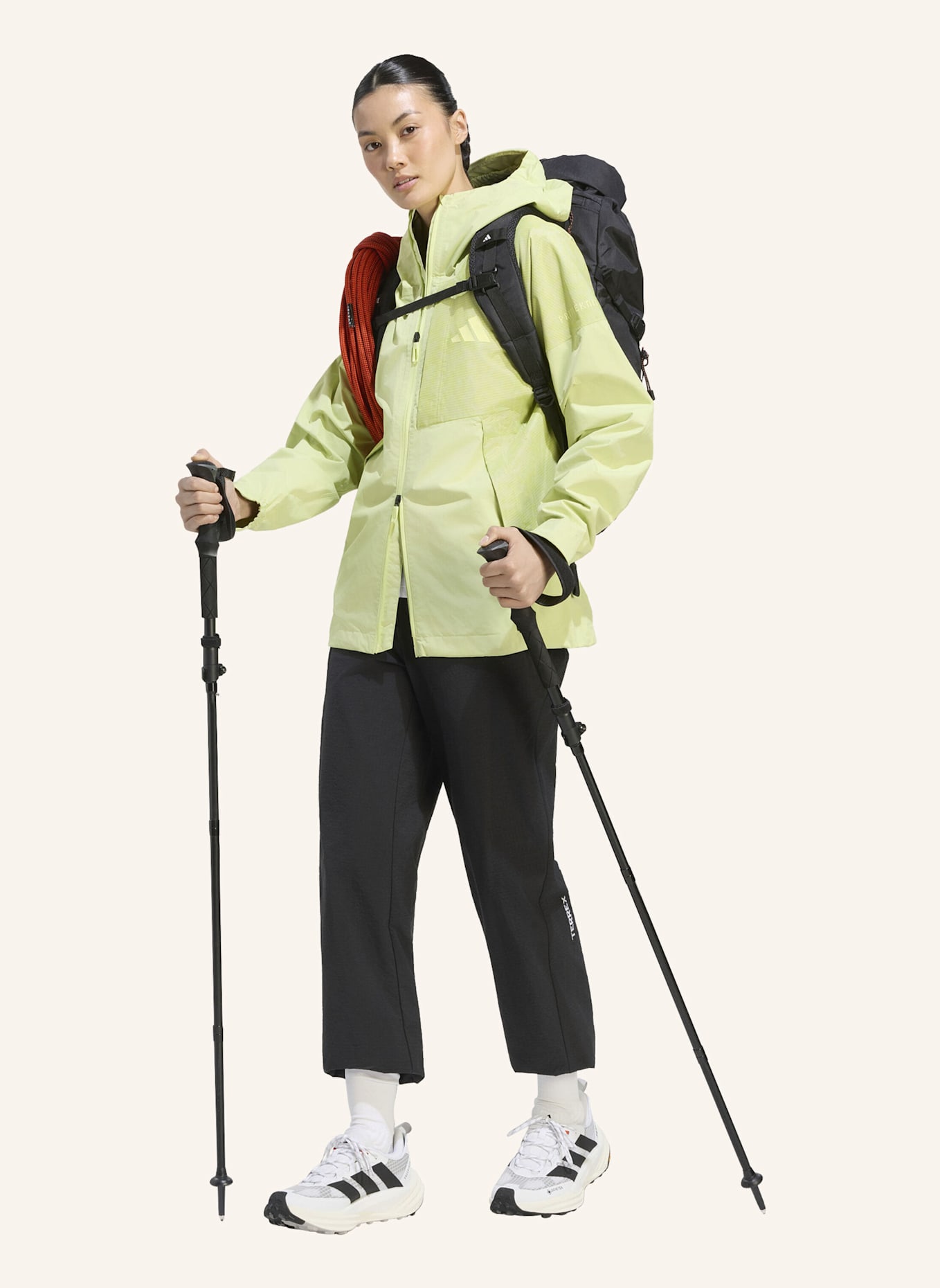 adidas TERREX TERREX XPERIOR 2.5 LAYER HYBRID PRIMEKNIT CLIMAPROOF JACKE: HELLGELB