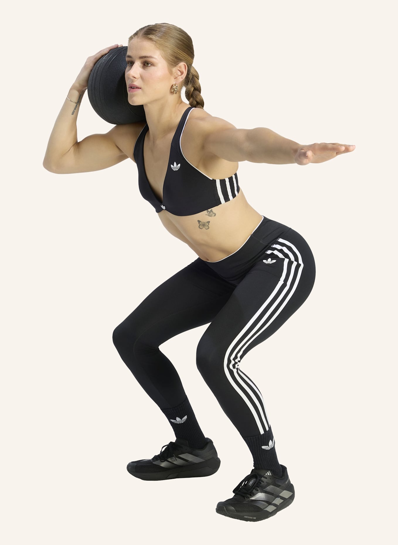 adidas Originals ADIDAS ORIGINALS SPORT-BH, LEICHTER HALT: SCHWARZ