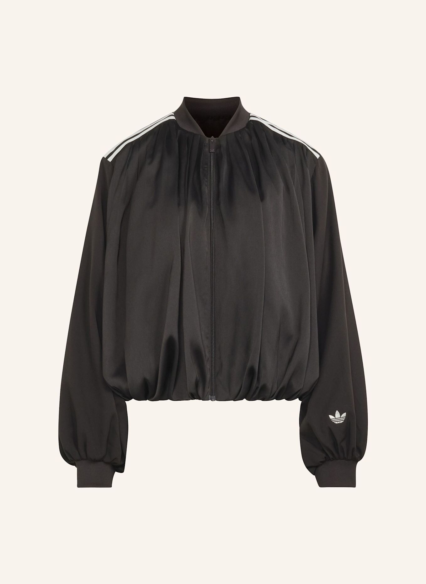 adidas Originals ORIGINALS JACKE, SATIN, PLISSIERT: BRAUN