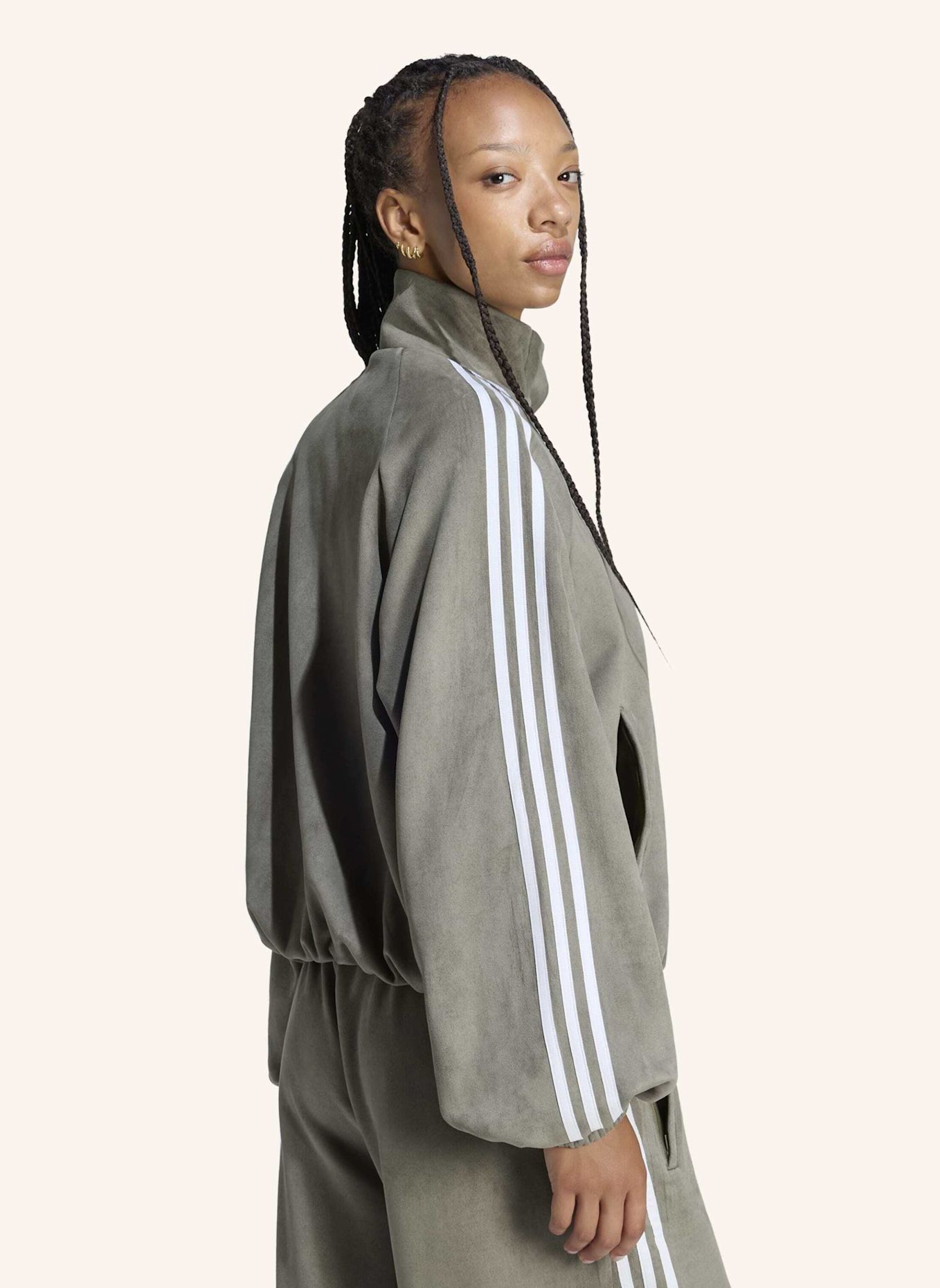 adidas Originals ADILENIUM SEASON 6 TRACK TOP, KUNSTWILDLEDER: GRÜN