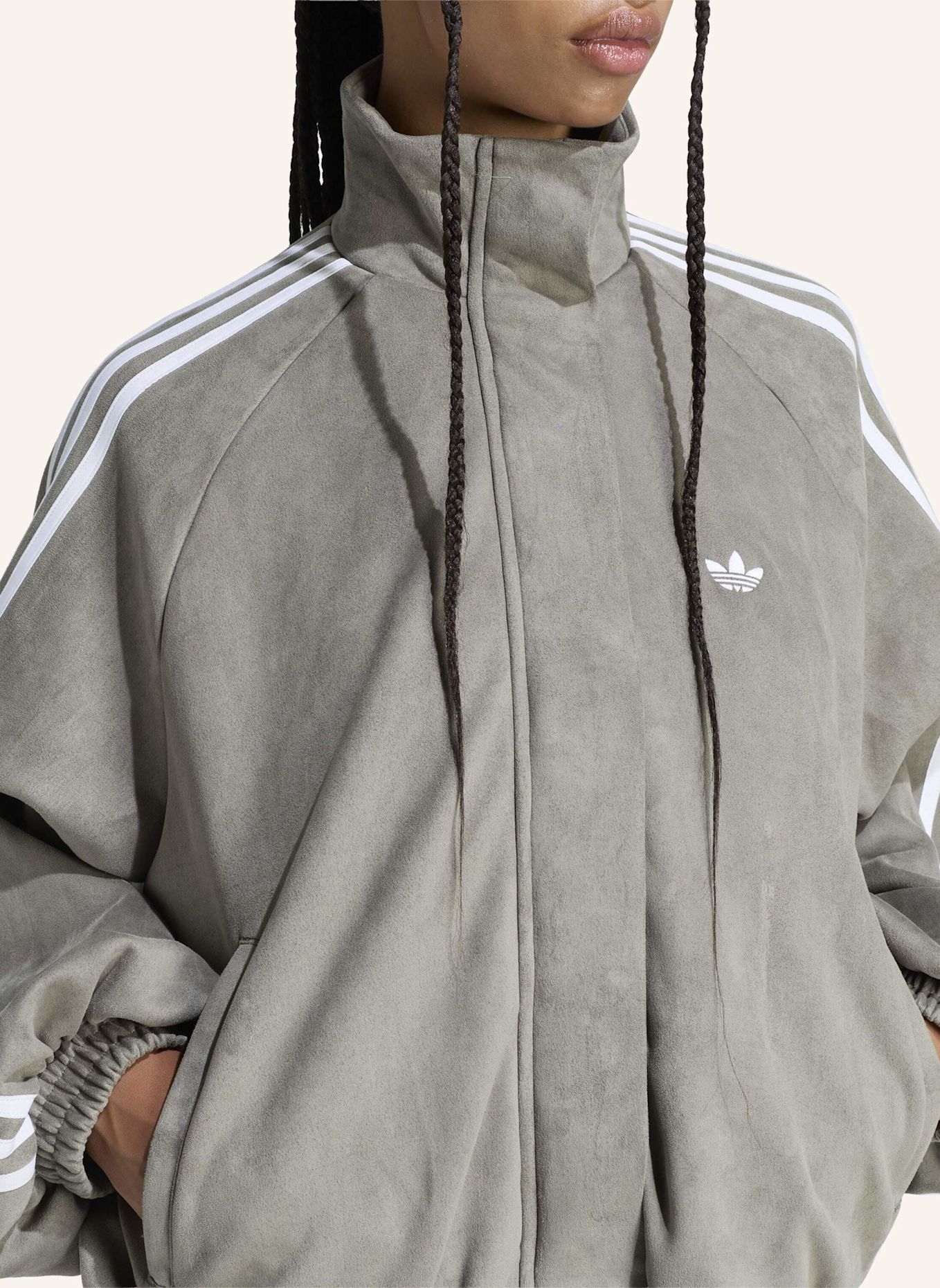 adidas Originals ADILENIUM SEASON 6 TRACK TOP, KUNSTWILDLEDER: GRÜN