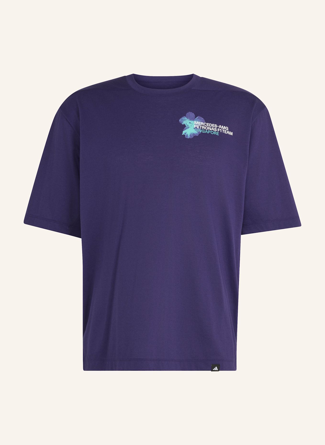 adidas MERCEDES AMG PETRONAS FORMULA 1 TEAM VANDA BLOOM T-SHIRT: LILA