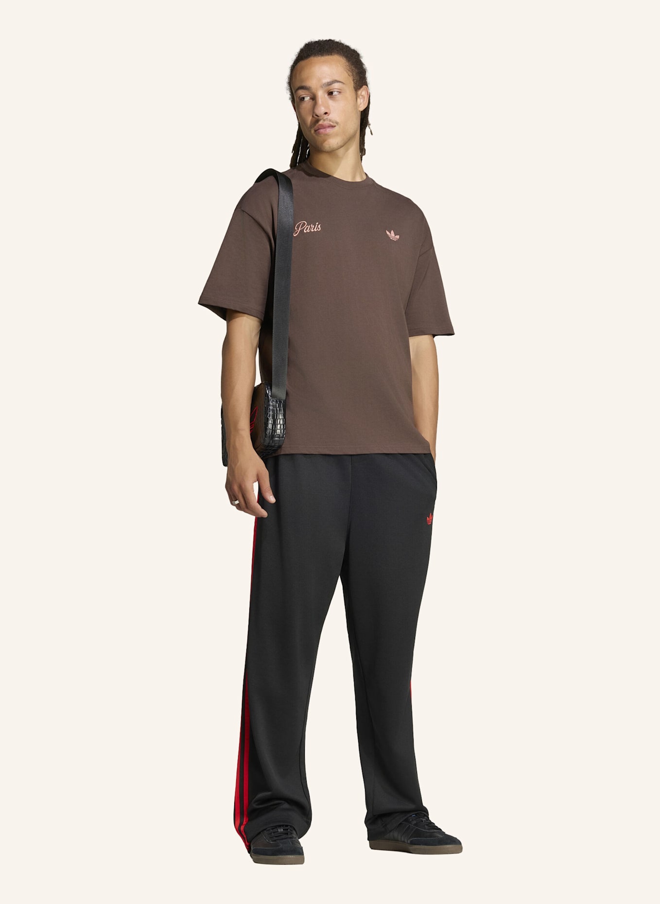 adidas Originals PARIS GFX TEE: BRAUN