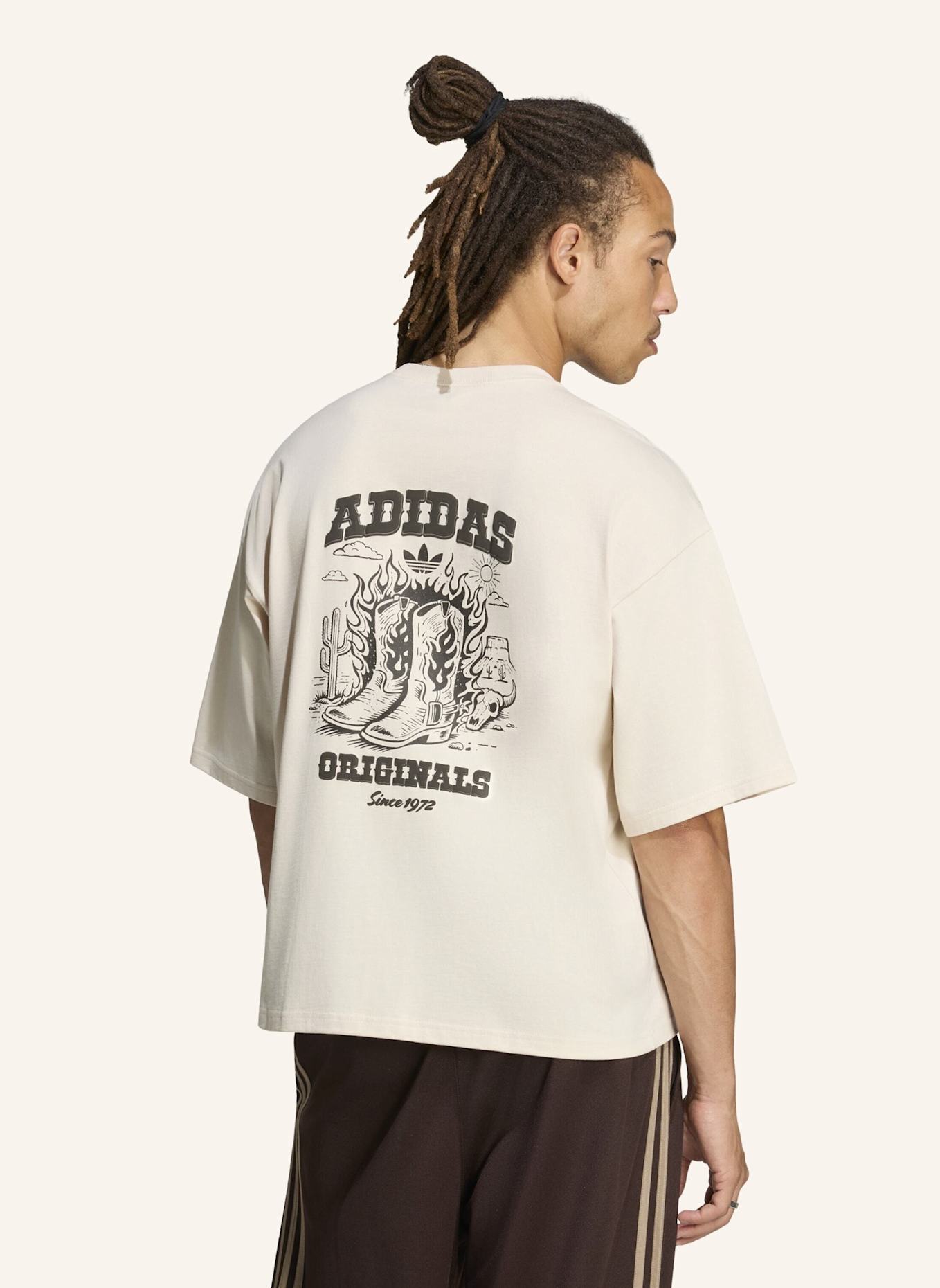 adidas Originals BOOTS GRAFIK T-SHIRT: WEISS