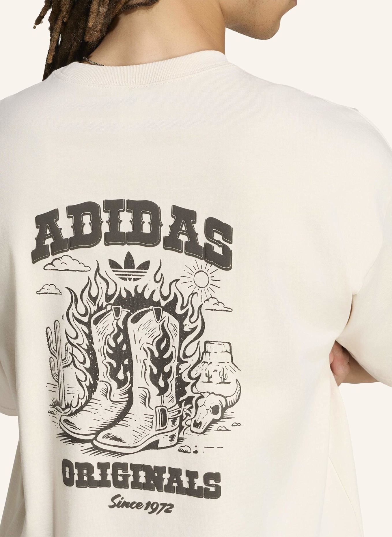 adidas Originals BOOTS GRAFIK T-SHIRT: WEISS