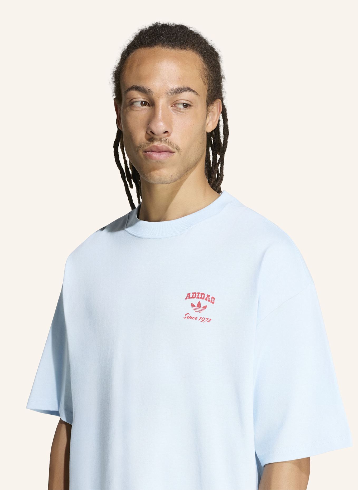 adidas Originals BOOTS GRAFIK T-SHIRT: BLAU