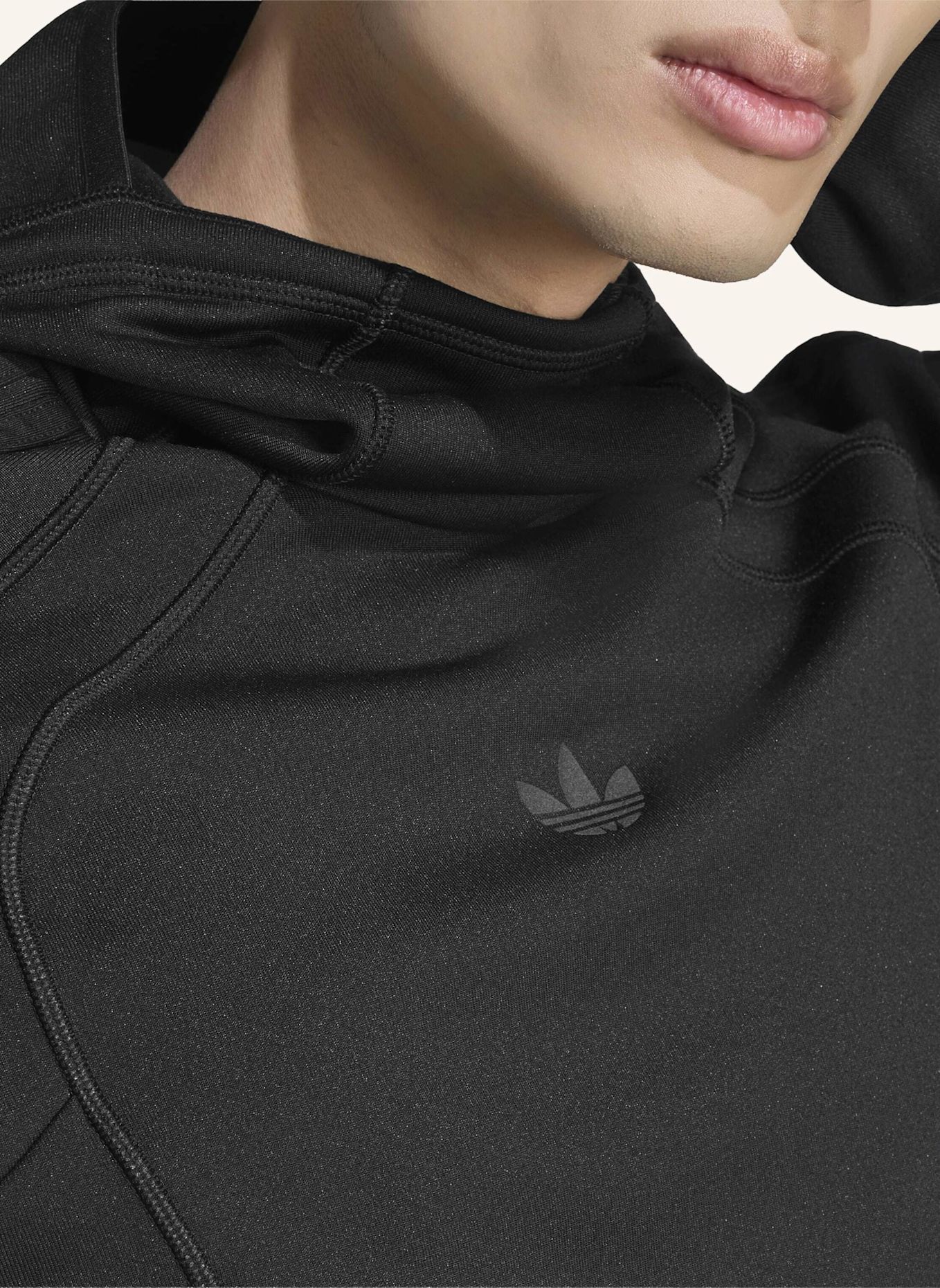 adidas Originals TEAMGEIST 26 CUTLINE BALAKLAVA HOODIE: SCHWARZ