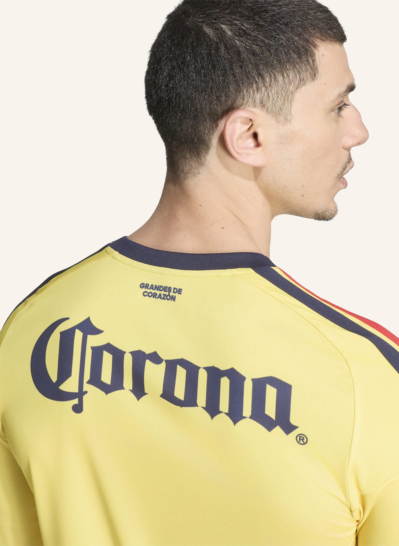 adidas CLUB AMERICA 26/27 HEIMTRIKOT, LANGÄRMELIG: GELB/ BLAU
