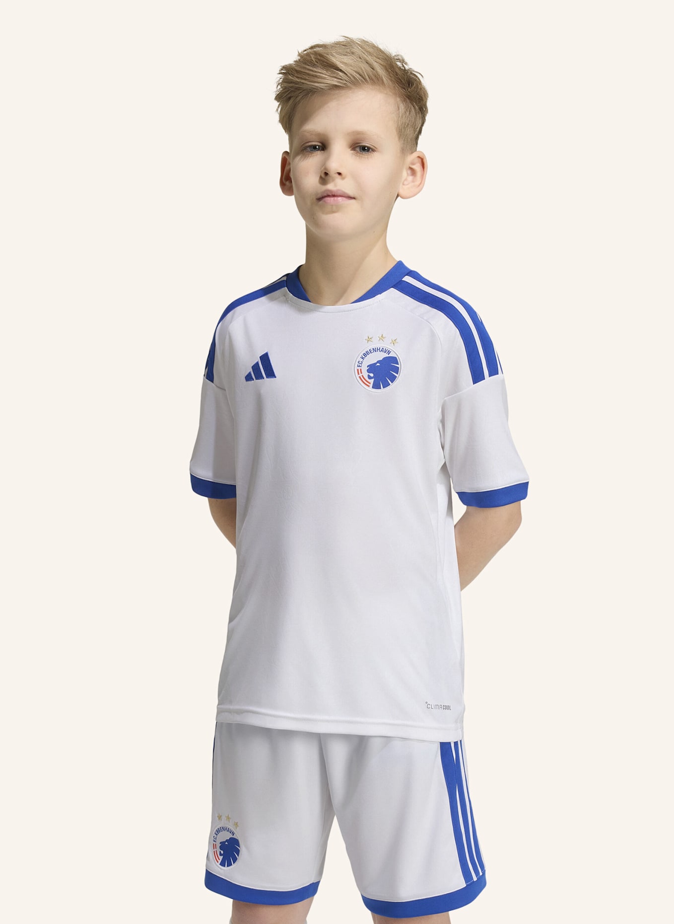 adidas FC KOPENHAGEN 26/27 KIDS HEIMTRIKOT: WEISS